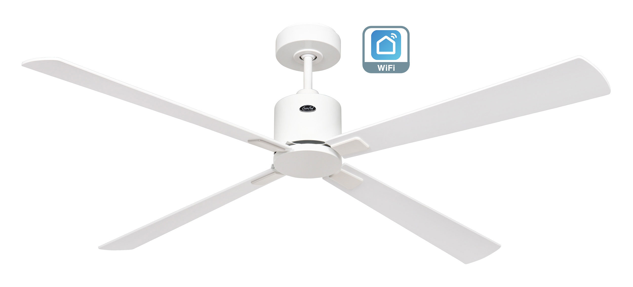 CasaFan Deckenventilator Eco Concept 152 WE-WE/LG Weiß - Weiß/Lichtgrau WiFi 