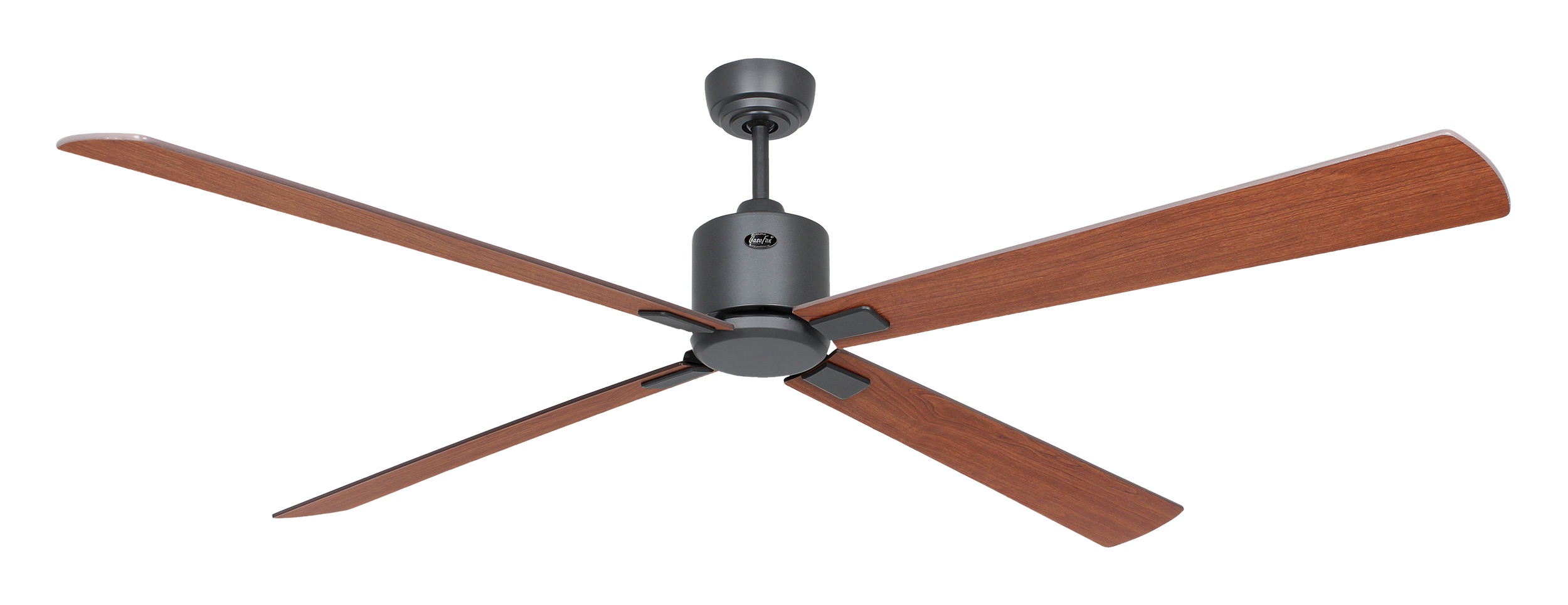 CasaFan Deckenventilator Eco Neo III 180 BG-NB/KI basaltgrau - Nussbaum/Kirsche Wifi/WLAN