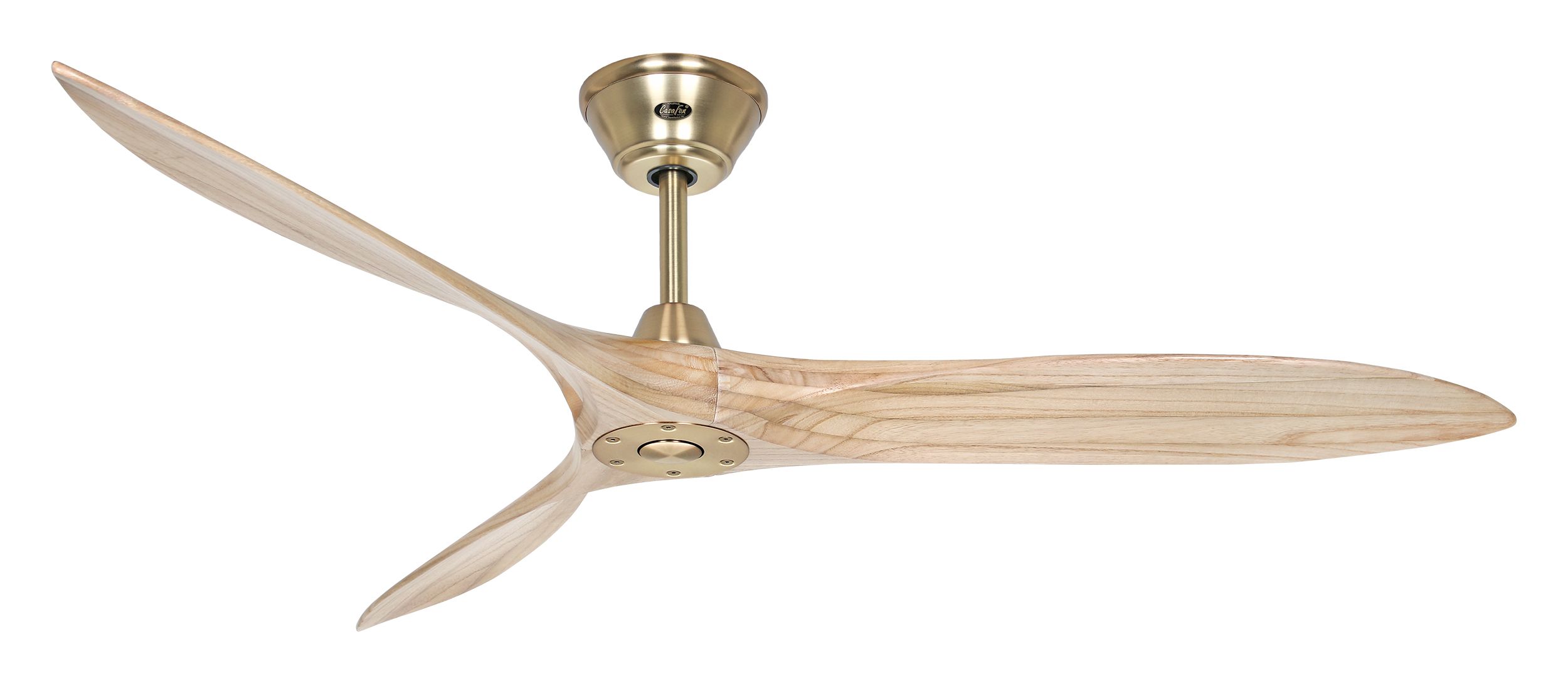 CasaFan Deckenventilator Eco Airscrew 152 MG-NT Messing gebürstet - Holz natur