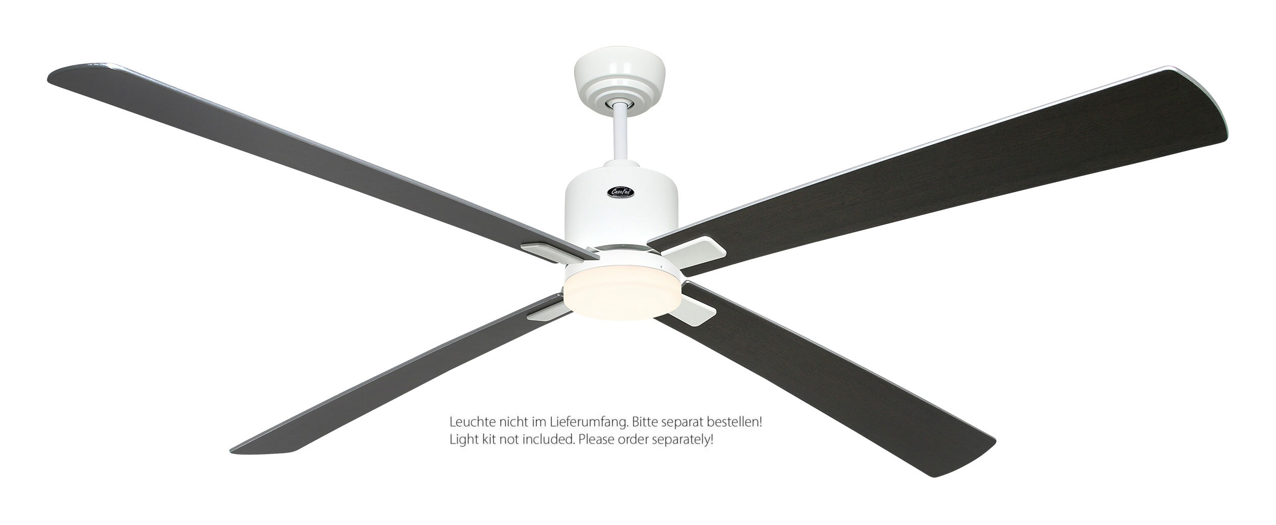 CasaFan Deckenventilator Eco Neo III 180 WE-WN/SI weiß - weiß/lichtgrau Wifi/WLAN optionale Leuchte EN5z