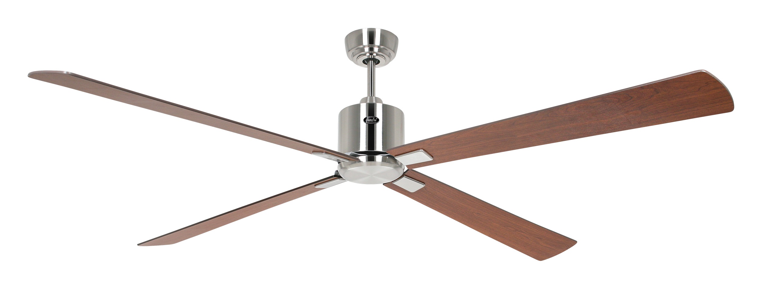 CasaFan Deckenventilator Eco Neo III 180 BN-NB/KI Chrom gebürstet - Nussbaum/Kirsche Wifi/WLAN
