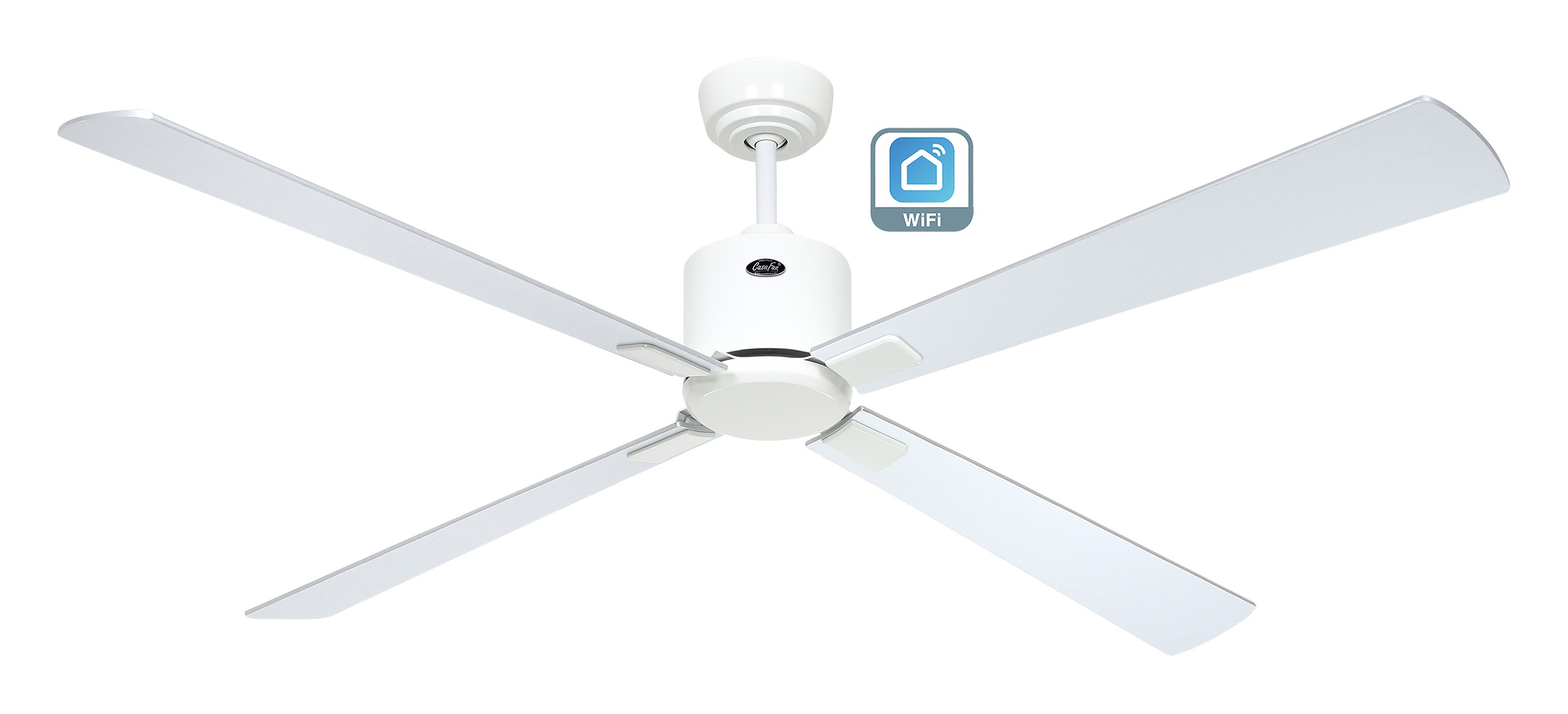 CasaFan Deckenventilator Eco Neo III 152 WE-WN/SI weiß - weiß/lichtgrau Wifi/WLAN