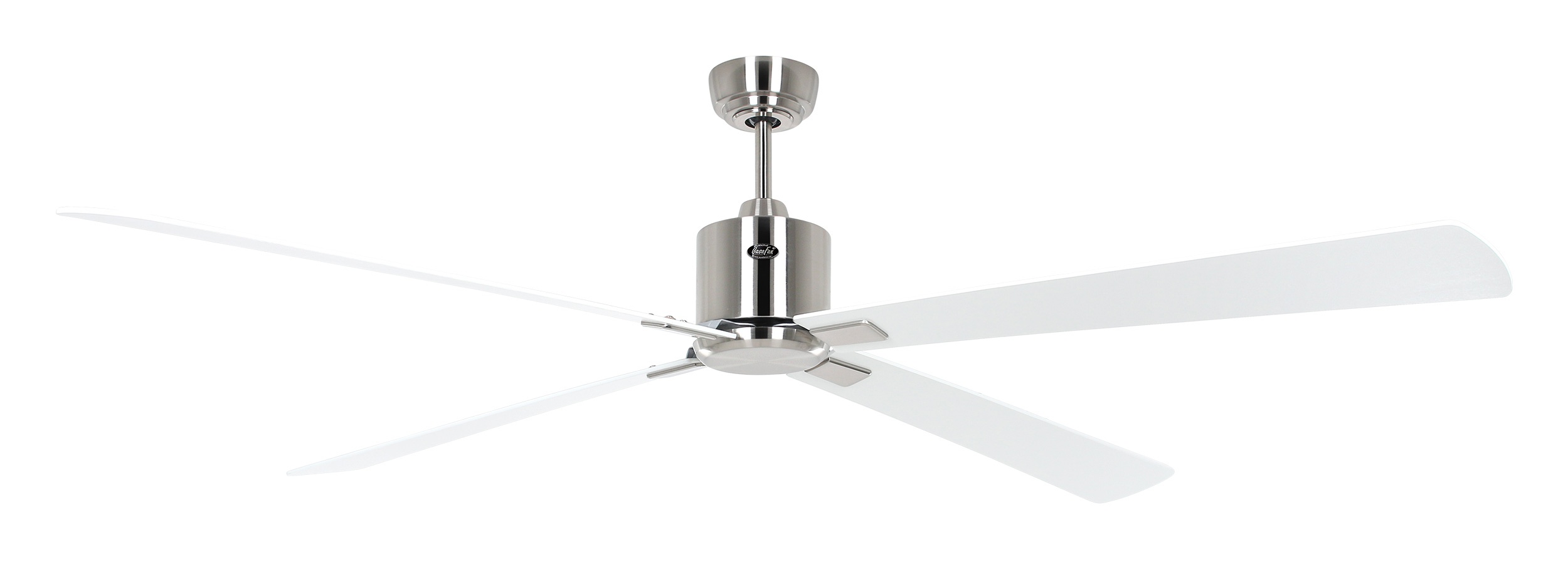 CasaFan Deckenventilator Eco Neo III 180 BN-WE/LG Chrom gebürstet - weiß/lichtgrau Wifi/WLAN