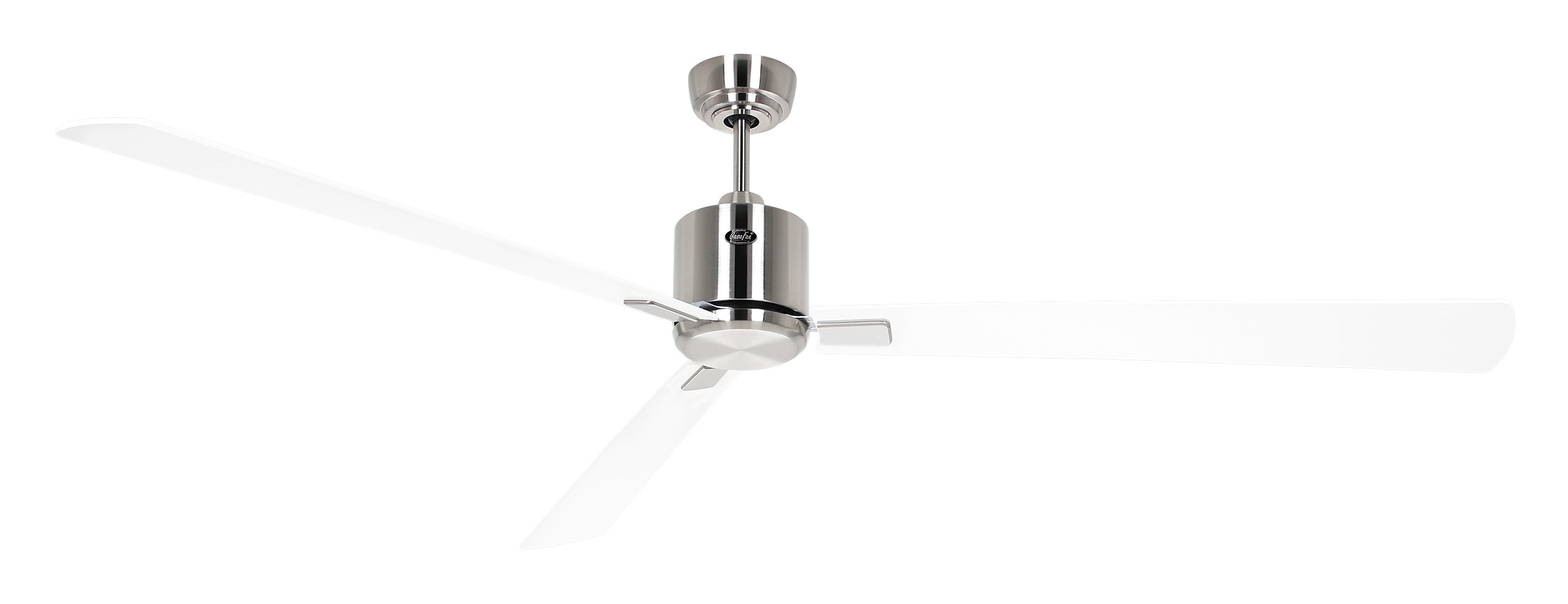 CasaFan Deckenventilator Eco Neo III 180 BN-WE/LG Chrom gebürstet - weiß/lichtgrau Wifi/WLAN