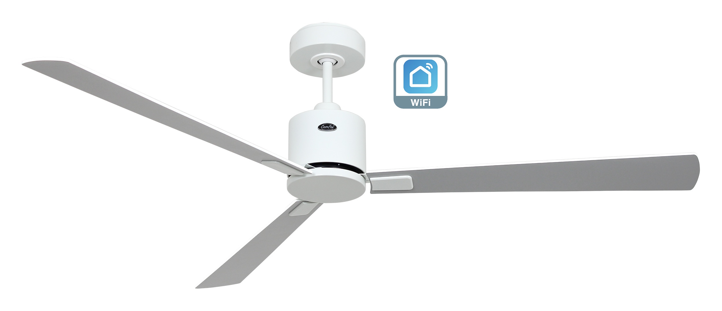 CasaFan Deckenventilator Eco Concept 152 WE-WE/LG Weiß - Weiß/Lichtgrau WiFi 