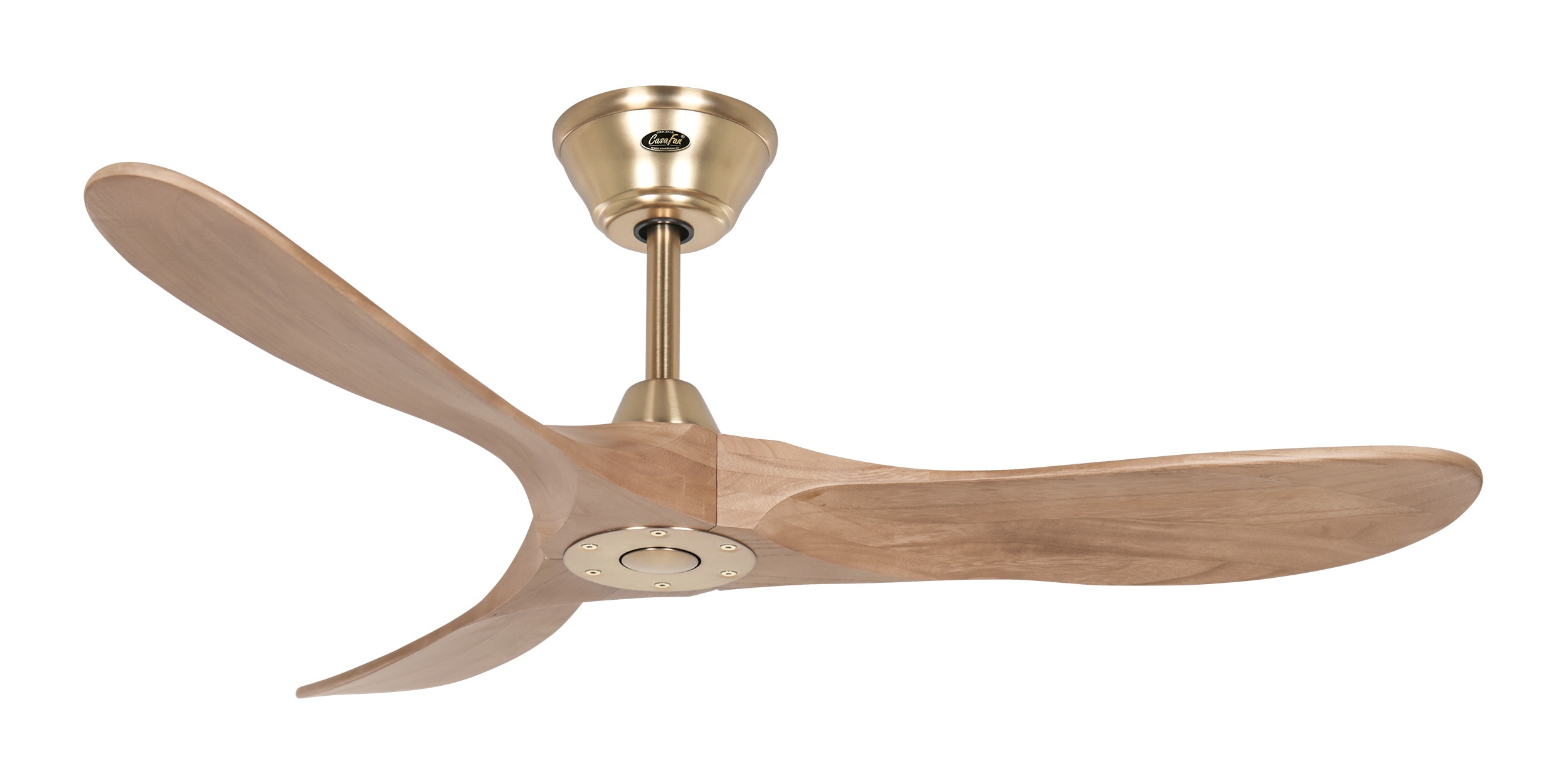 CasaFan Deckenventilator Eco Genuino 122 MG-EM Messing gebürstet - Eiche mittel