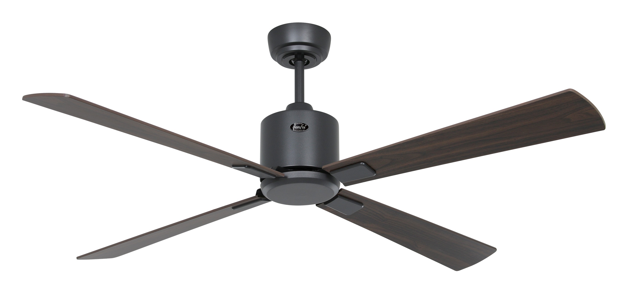 CasaFan Deckenventilator Eco Neo III 132 BG-NB/KI basaltgrau - Nussbaum/Kirsche WiFi/WLAN