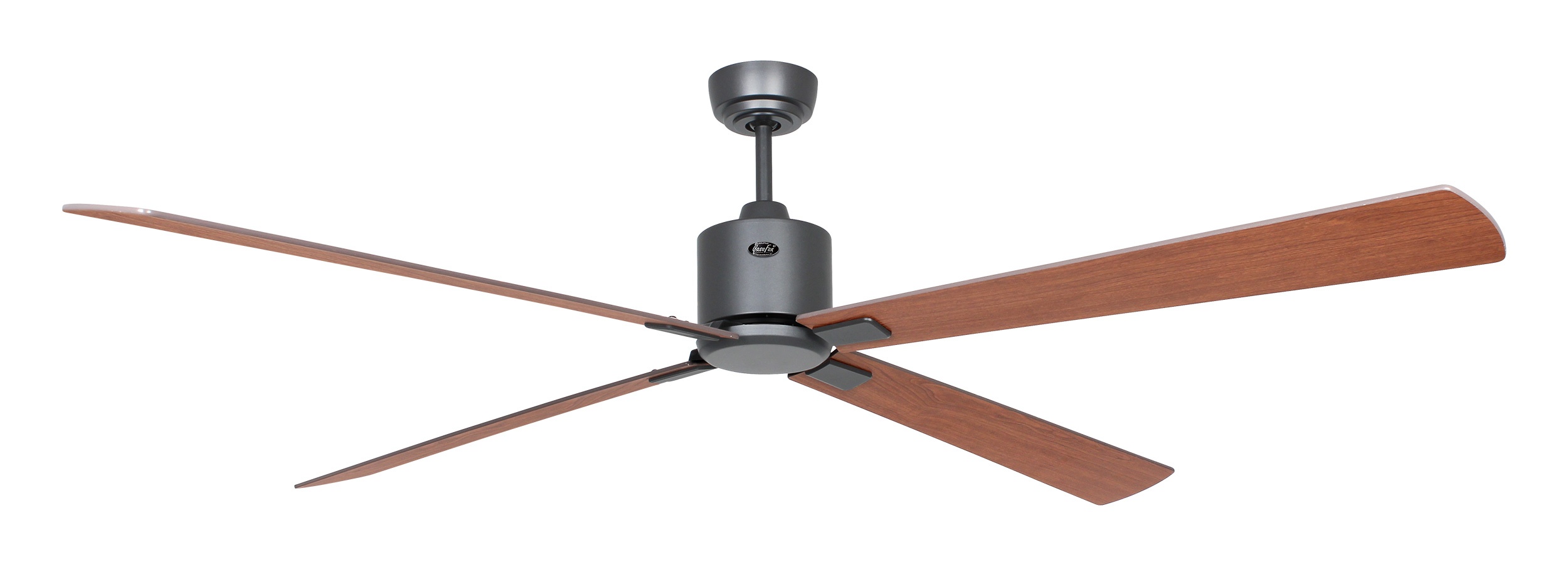 CasaFan Deckenventilator Eco Neo III 180 BG-NB/KI basaltgrau - Nussbaum/Kirsche Wifi/WLAN