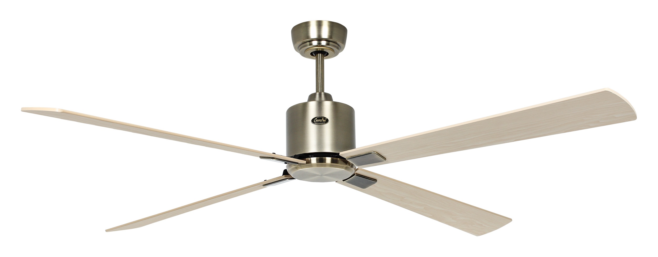 CasaFan Deckenventilator Eco Neo III 152 MA-AH/BU Messing antik - Ahorn/Buche Wifi/WLAN