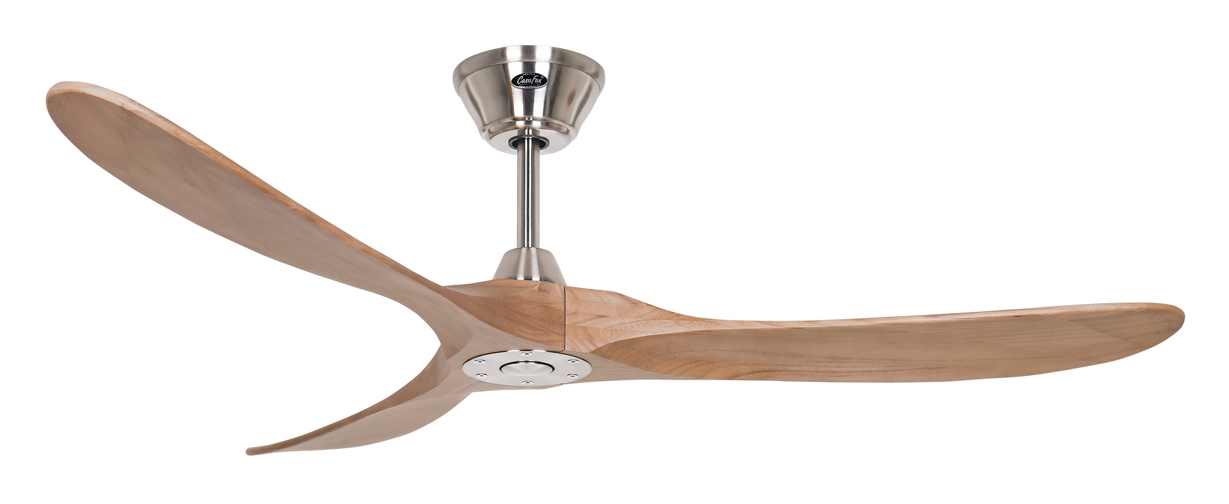 CasaFan Deckenventilator Eco Genuino 152 BN-EM Chrom gebürstet - Eiche mittel