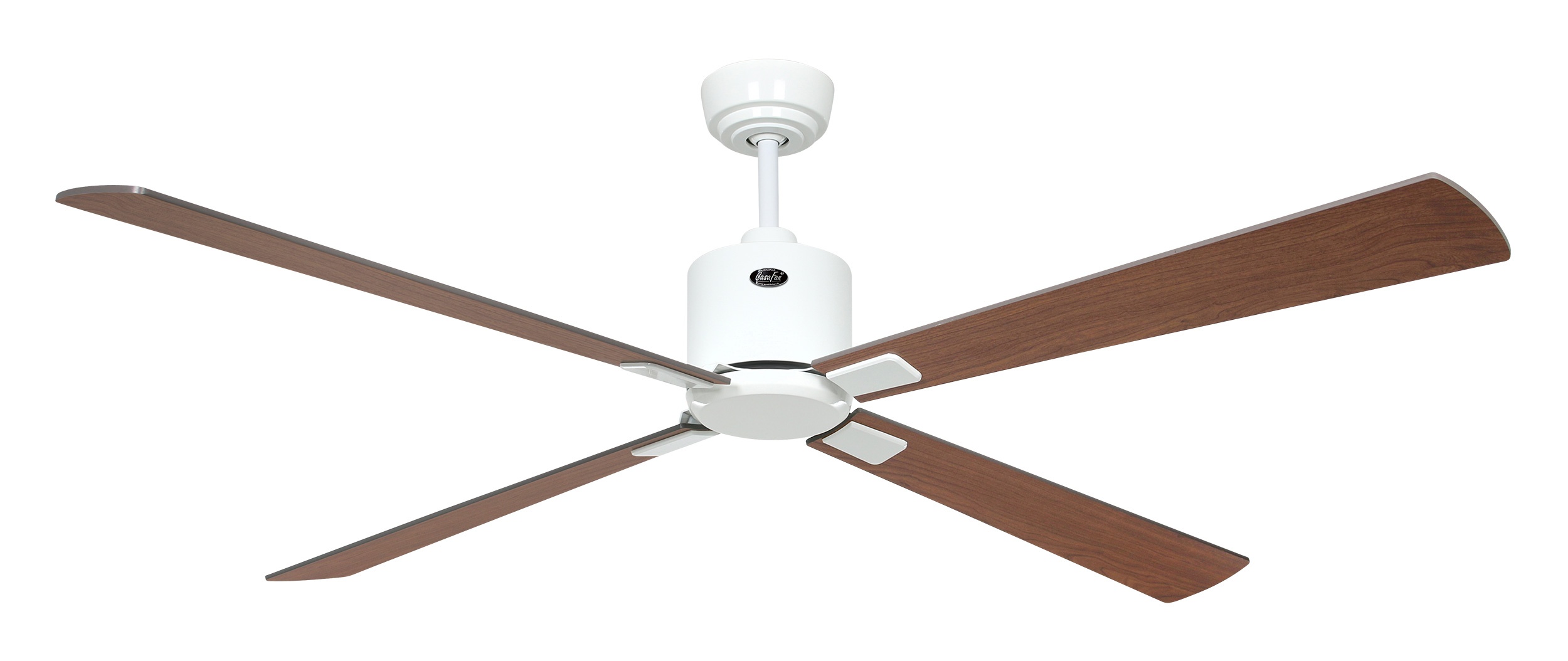 CasaFan Deckenventilator Eco Neo III 152 WE-NB/KI Weiß - Nussbaum/Kirsche Wifi/WLAN