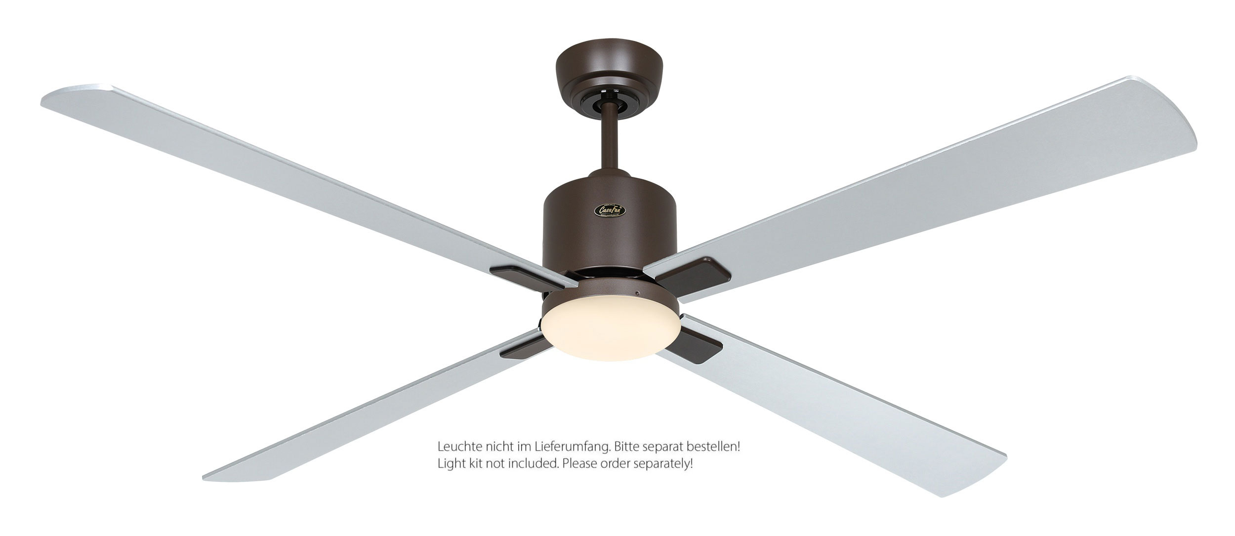 CasaFan Deckenventilator Eco Neo III 152 BZ-WN/SI bronze - Wenge/silber Wifi/WLAN optionale Leuchte EN5r