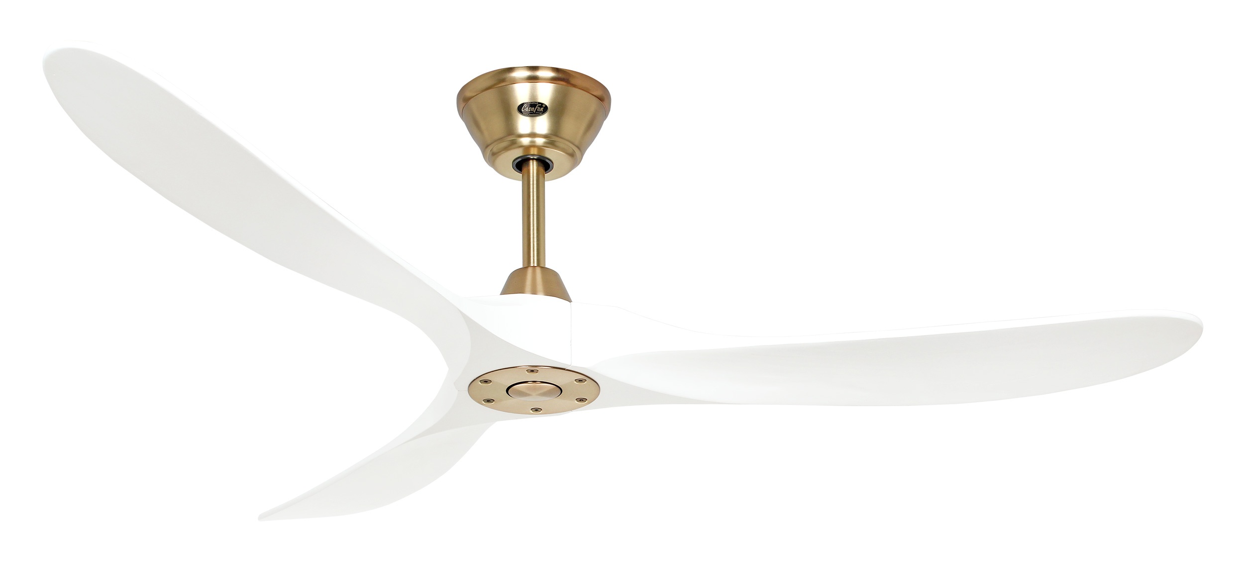 CasaFan Deckenventilator Eco Genuino 152 MG-MW Messing gebürstet - Weiß