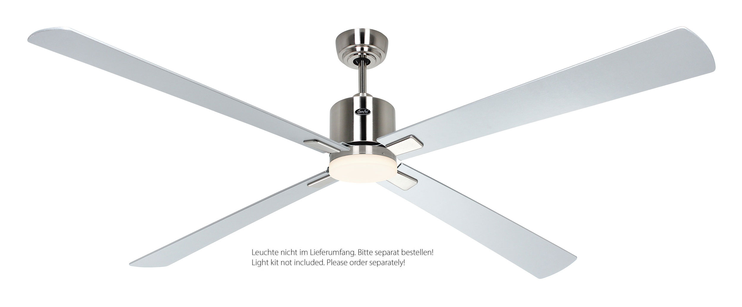 CasaFan Deckenventilator Eco Neo III 180 BN-WN/SI Chrom gebürstet - Wenge/silber Wifi/WLAN optionale Leuchte EN5z