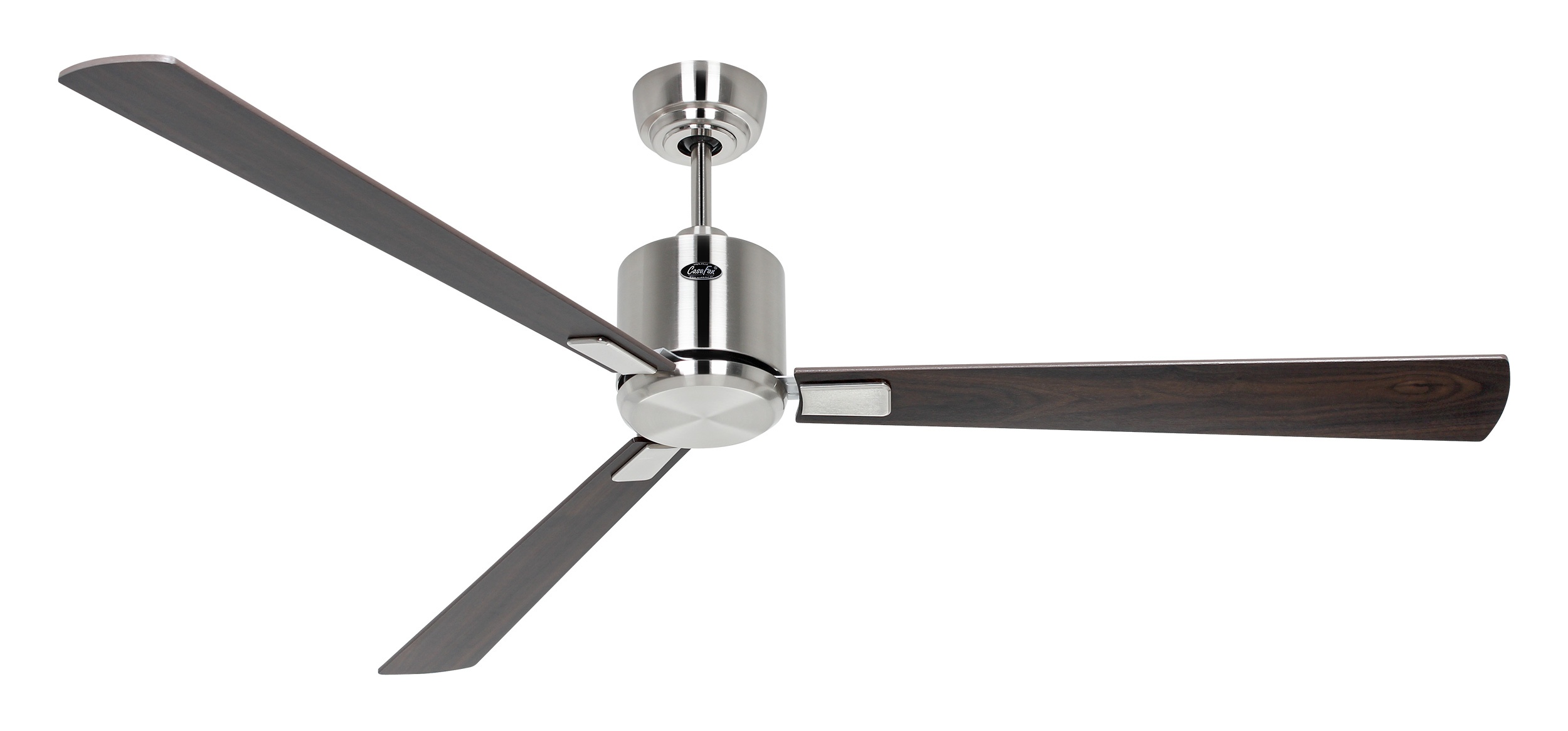 CasaFan Deckenventilator Eco Neo III 152 BN-NB/KI Chrom gebürstet - Nussbaum/Kirsche Wifi/WLAN