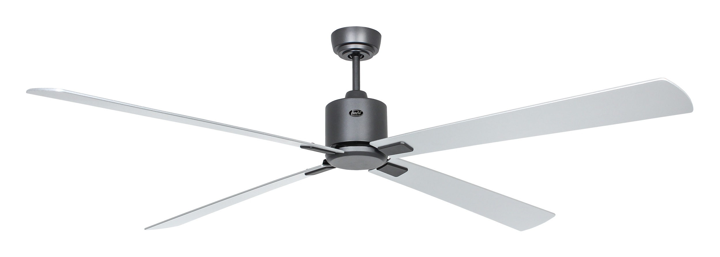 CasaFan Deckenventilator Eco Neo III 180 BG-WN/SI basaltgrau - Wenge/silber Wifi/WLAN