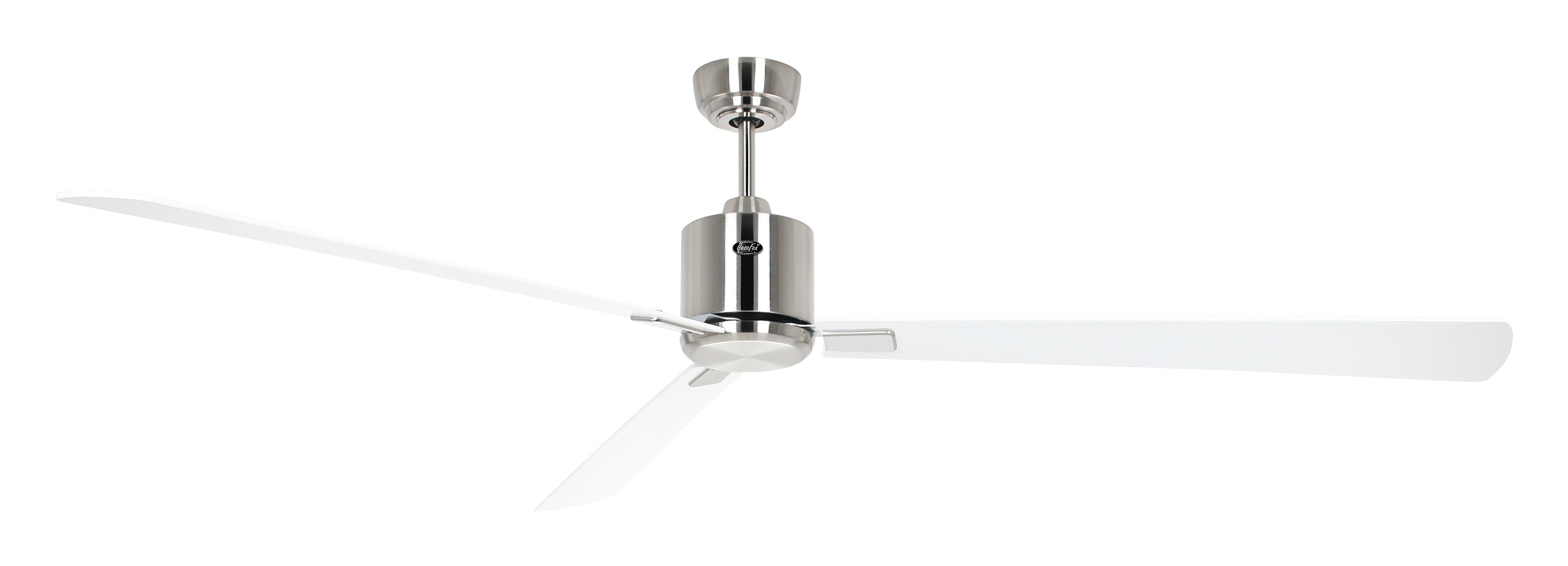 CasaFan Deckenventilator Eco Neo III 180 BN-WE/LG Chrom gebürstet - weiß/lichtgrau Wifi/WLAN