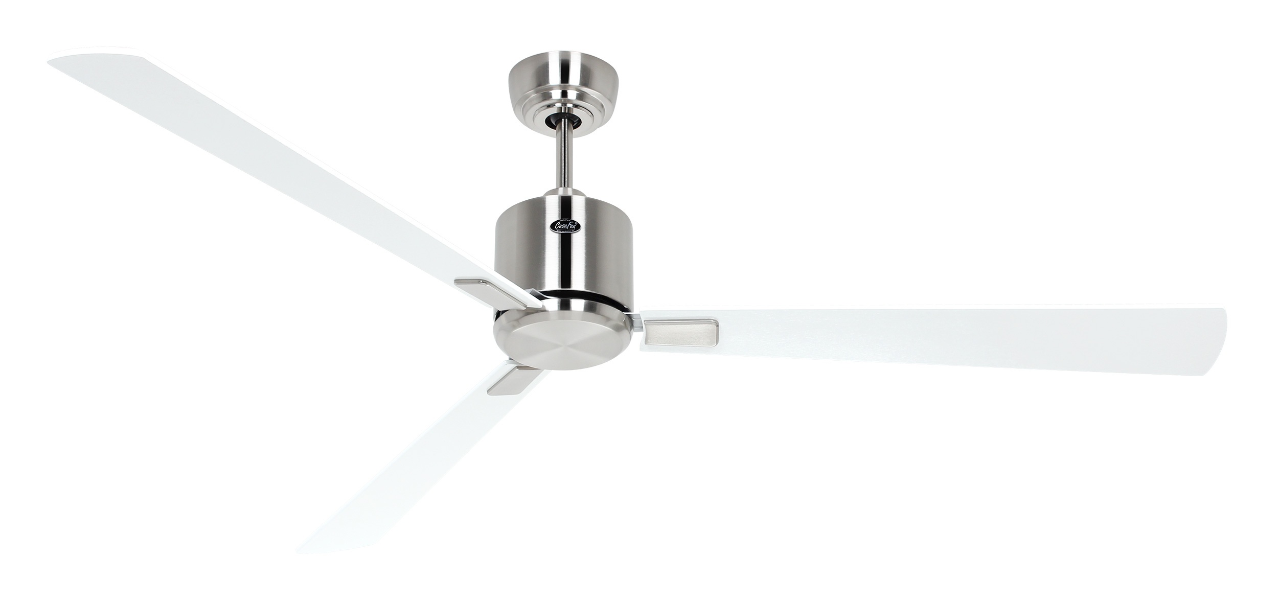 CasaFan Deckenventilator Eco Neo III 152 BN-WE/LG Chrom gebürstet - weiß/lichtgrau Wifi/WLAN