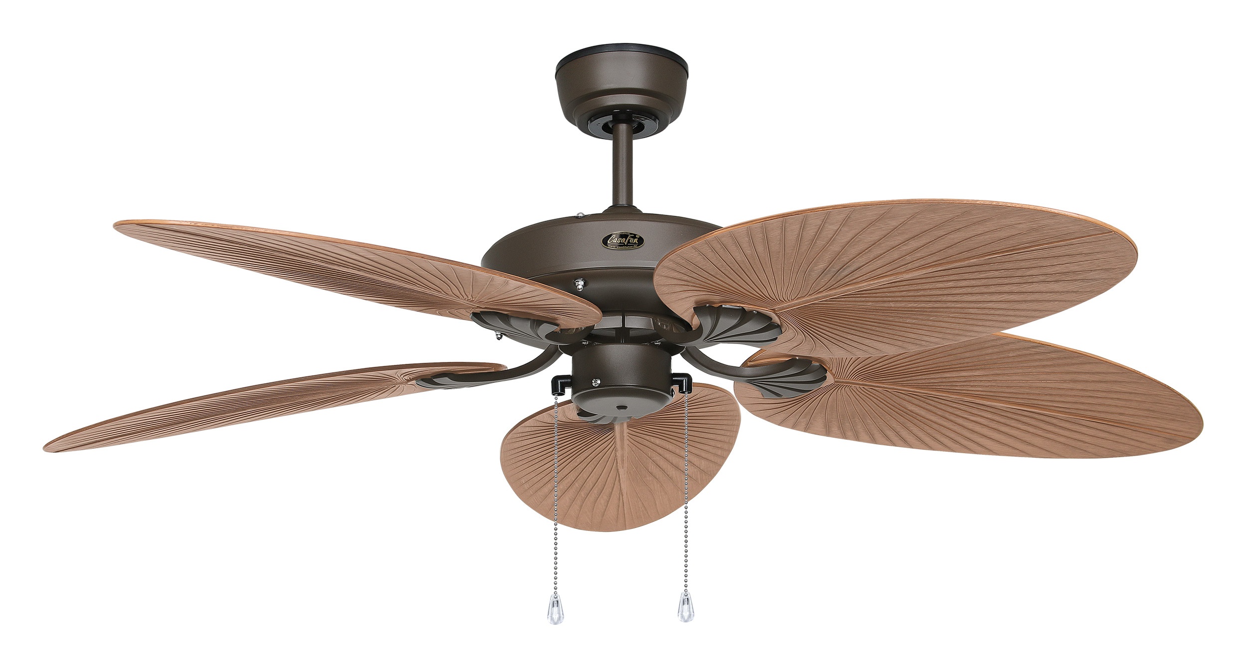 CasaFan Deckenventilator Outdoor Classic BZ-PR bronze - Palme/Rattan