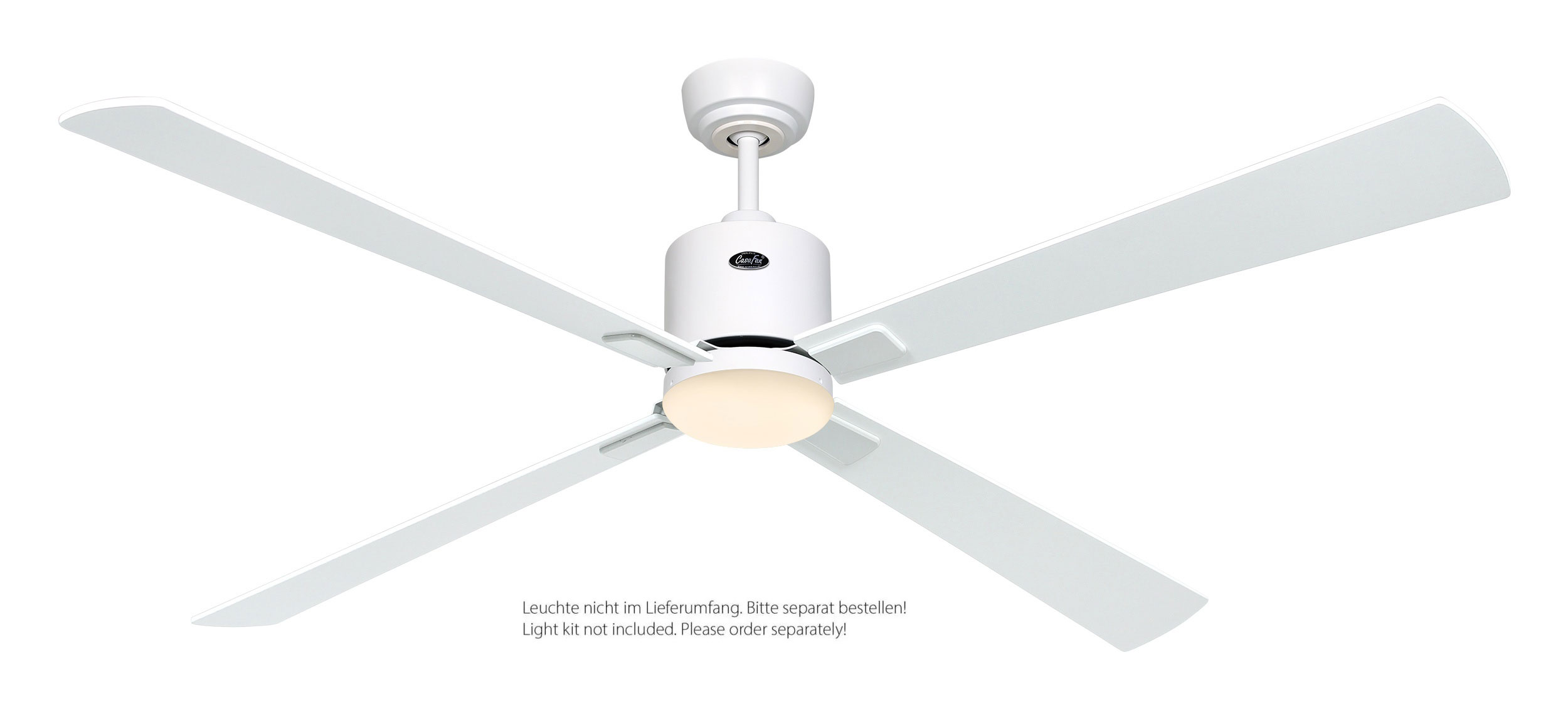 CasaFan Deckenventilator Eco Neo III 152 WE-WE/LG weiß - weiß/lichtgrau Wifi/WLAN optionale Leuchte EN5r