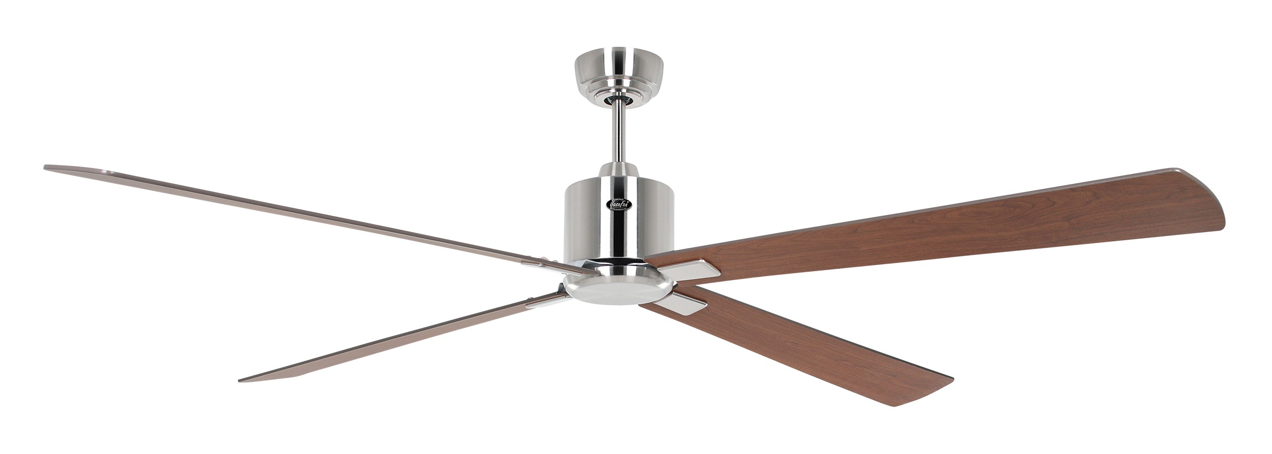 CasaFan Deckenventilator Eco Neo III 180 BN-NB/KI Chrom gebürstet - Nussbaum/Kirsche Wifi/WLAN