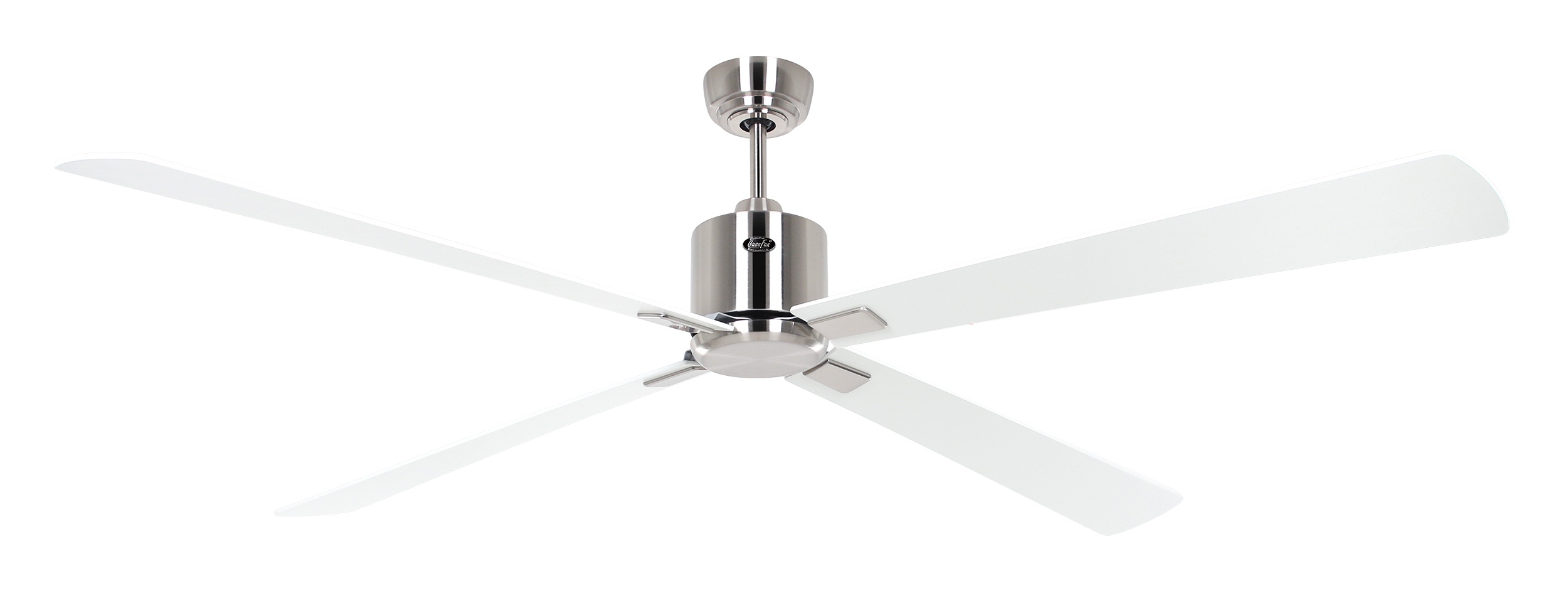 CasaFan Deckenventilator Eco Neo III 180 BN-WE/LG Chrom gebürstet - weiß/lichtgrau Wifi/WLAN