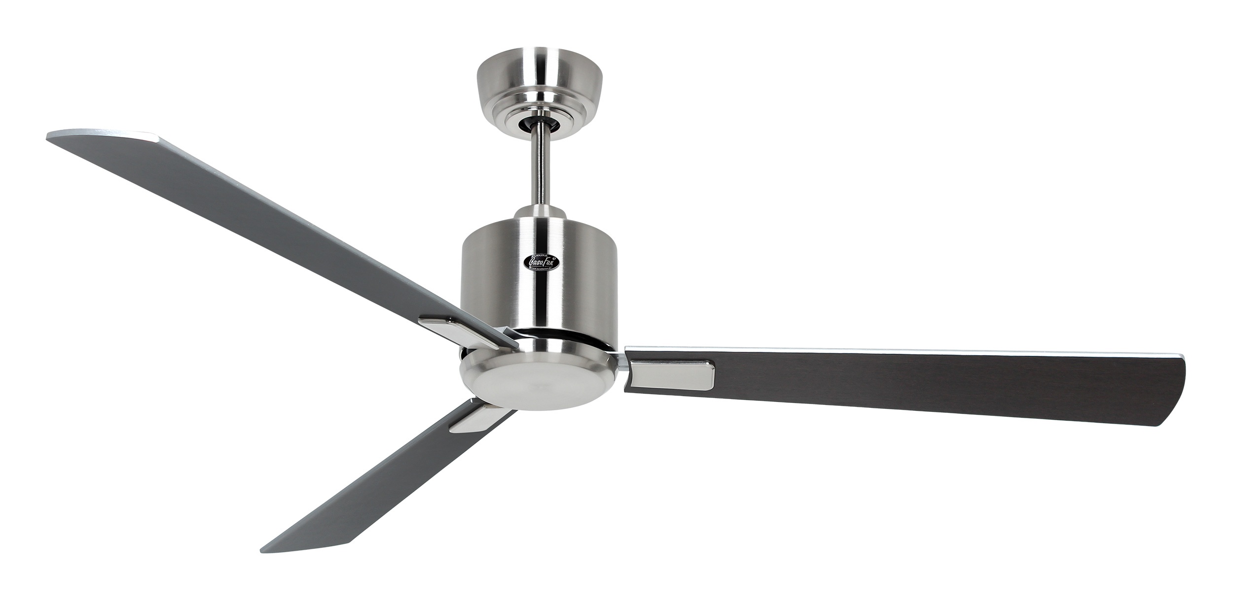 CasaFan Deckenventilator Eco Neo III 132 BN-WN/SI Chrom gebürstet - Wenge/silber WiFi/WLAN