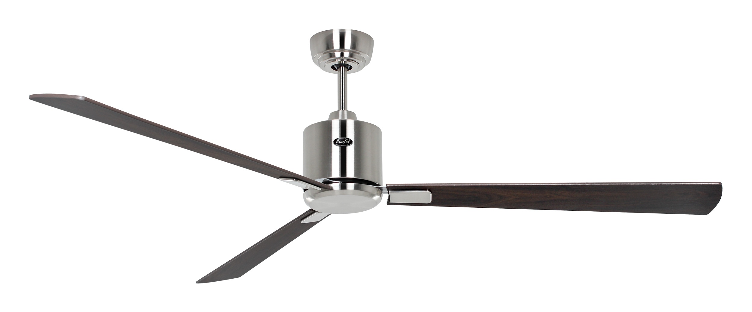 CasaFan Deckenventilator Eco Neo III 152 BN-NB/KI Chrom gebürstet - Nussbaum/Kirsche Wifi/WLAN