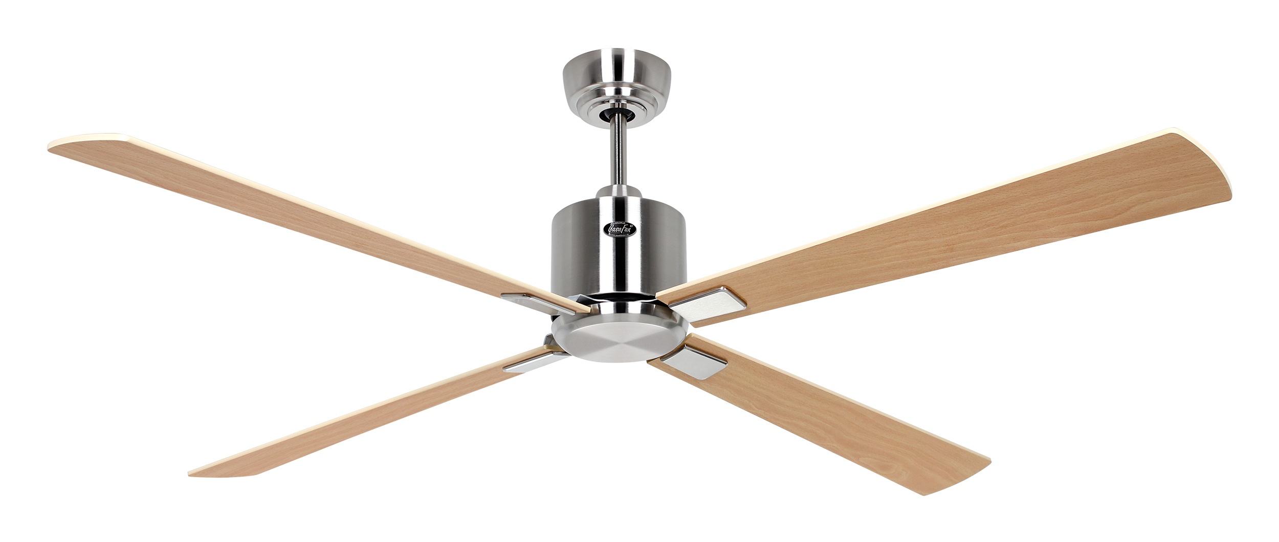 CasaFan Deckenventilator Eco Neo III 152 BN-AH/BU Chrom gebürstet - Ahorn/Buche Wifi/WLAN