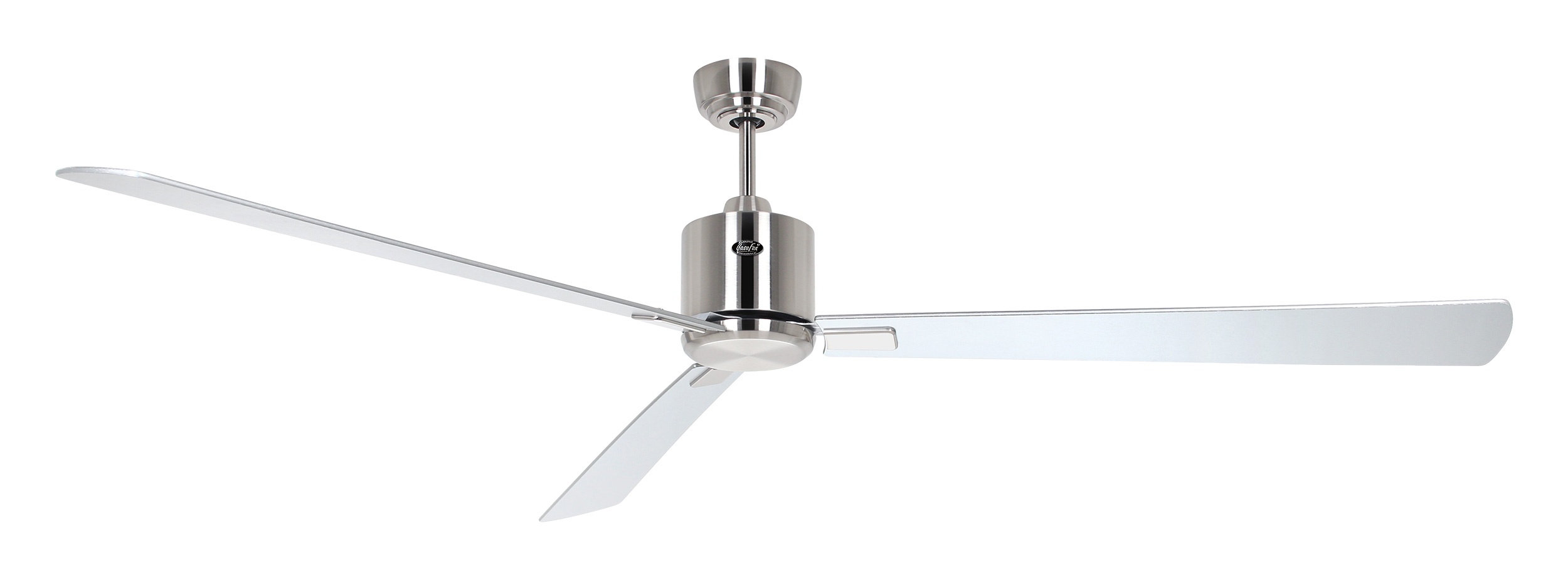 CasaFan Deckenventilator Eco Neo III 180 BN-WN/SI Chrom gebürstet - Wenge/silber Wifi/WLAN