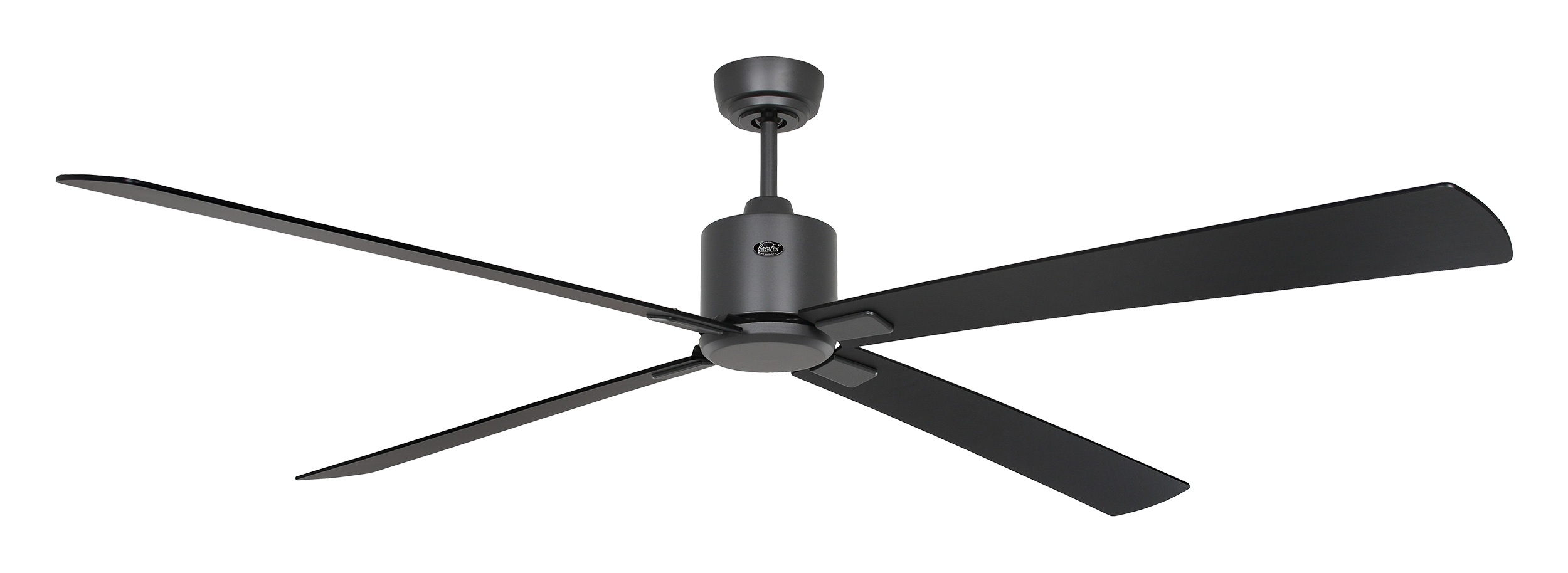 CasaFan Deckenventilator Eco Neo III 180 BG-SW/TK basaltgrau - schwarz/Teak Wifi/WLAN