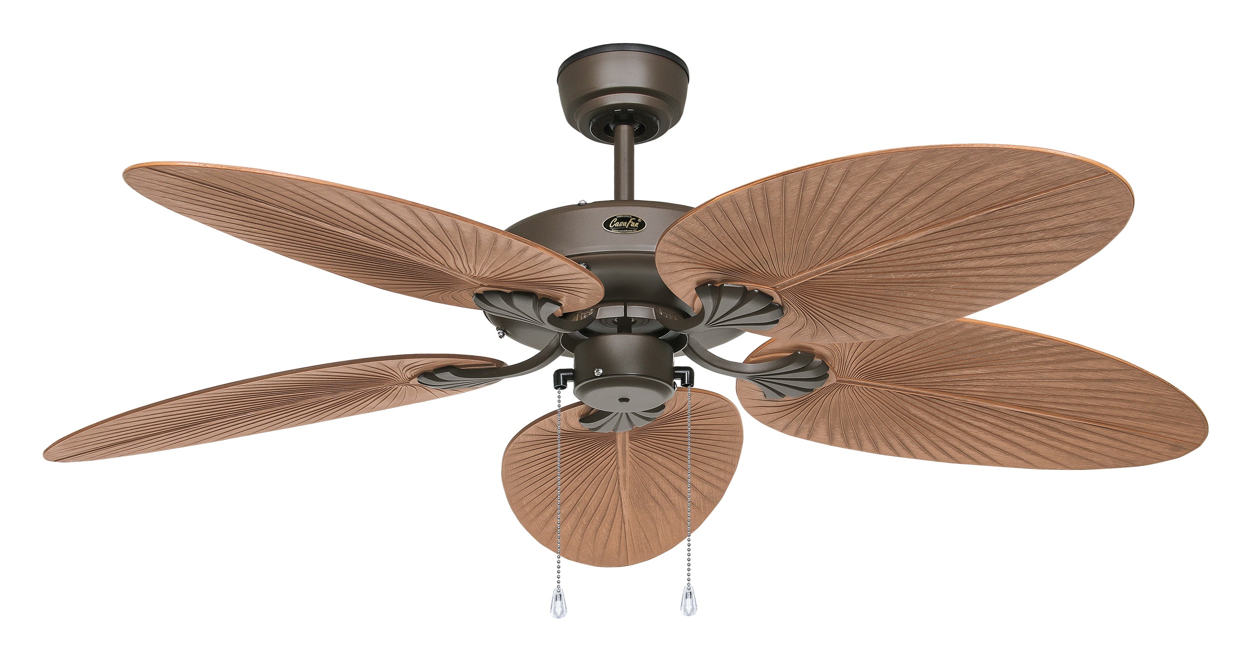 CasaFan Deckenventilator Outdoor Classic BZ-PR bronze - Palme/Rattan