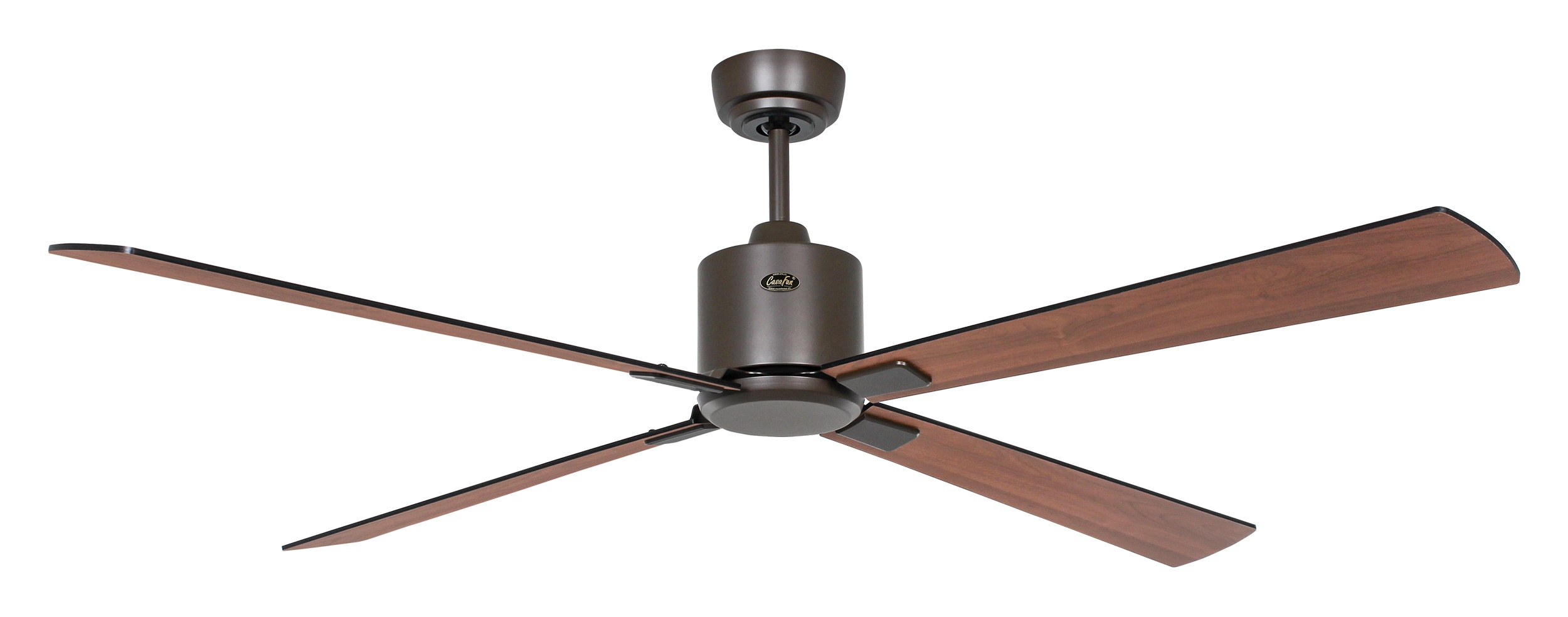 CasaFan Deckenventilator Eco Neo III 152 BZ-SW/TK bronze - schwarz/Teak Wifi/WLAN