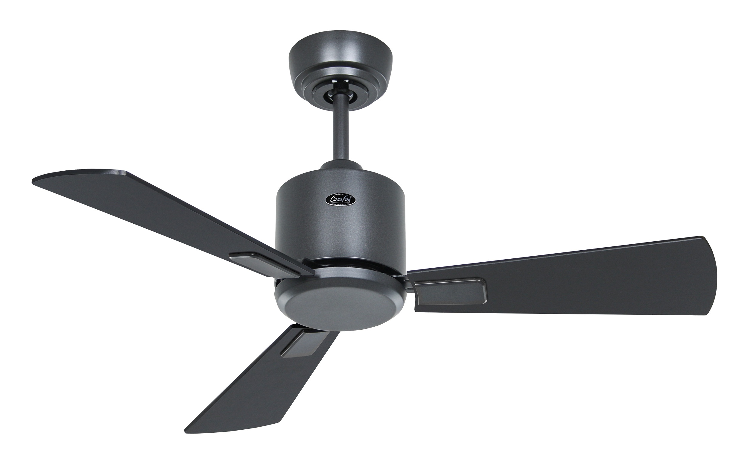 CasaFan Deckenventilator Eco Neo III 92 BG-SW/TK basaltgrau schwarz/Teak WiFi/WLAN
