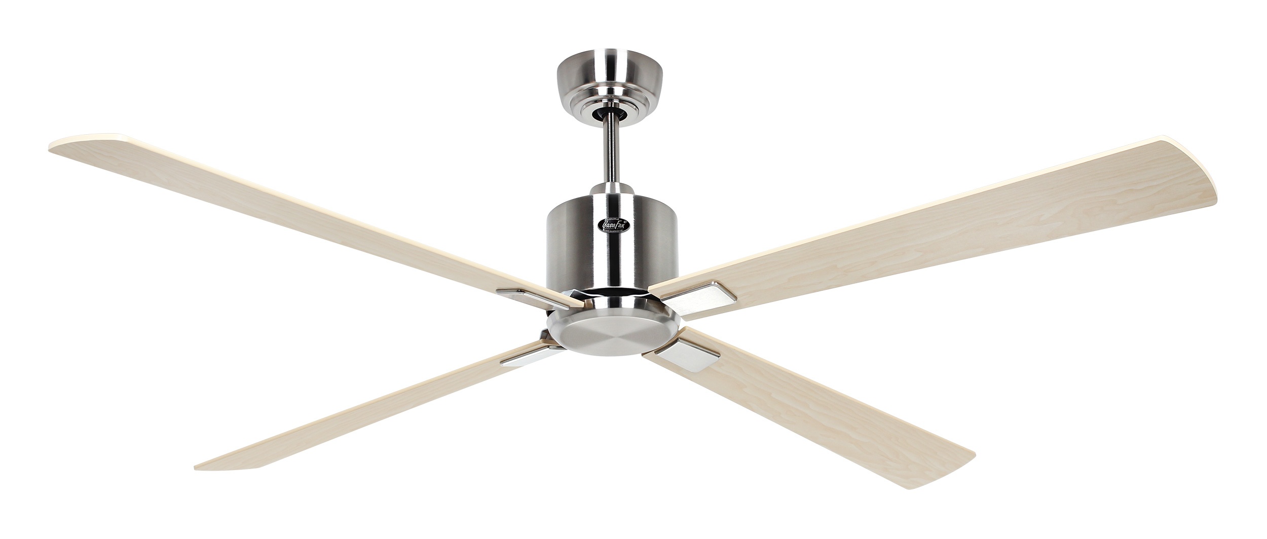 CasaFan Deckenventilator Eco Neo III 152 BN-AH/BU Chrom gebürstet - Ahorn/Buche Wifi/WLAN