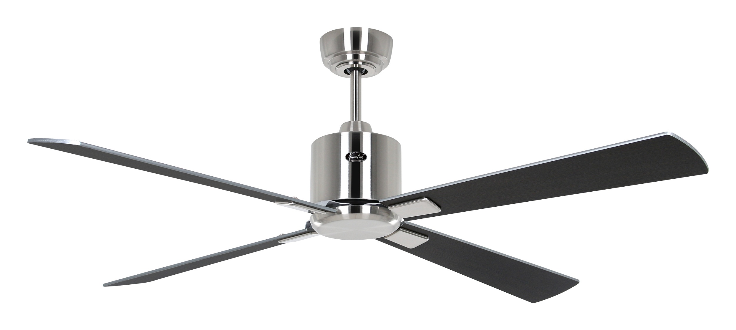 CasaFan Deckenventilator Eco Neo III 132 BN-WN/SI Chrom gebürstet - Wenge/silber WiFi/WLAN