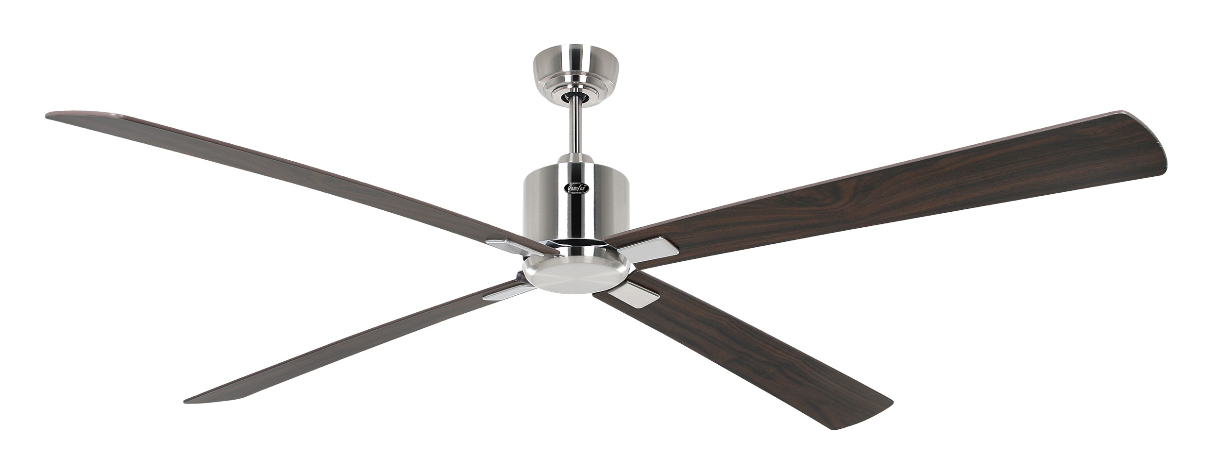 CasaFan Deckenventilator Eco Neo III 180 BN-NB/KI Chrom gebürstet - Nussbaum/Kirsche Wifi/WLAN