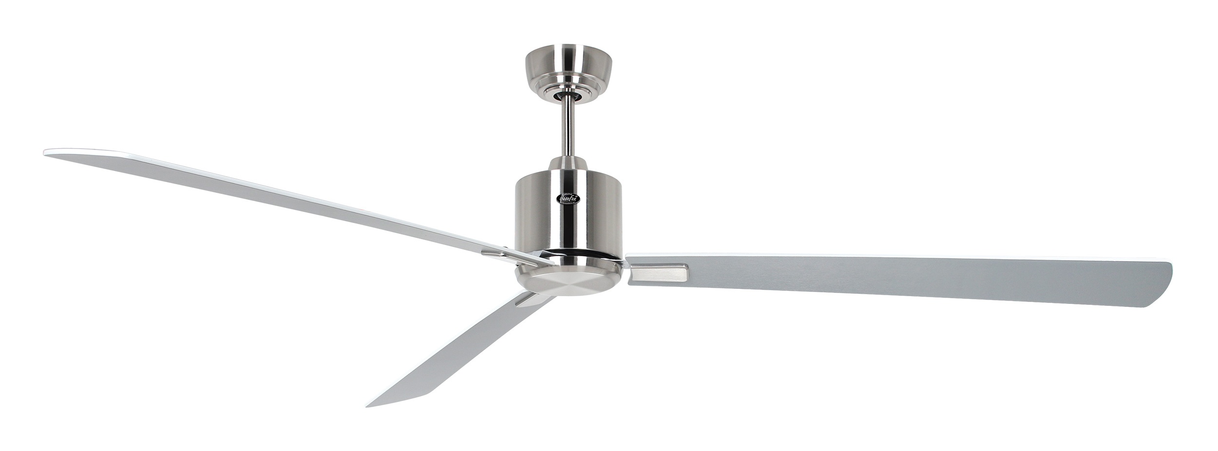 CasaFan Deckenventilator Eco Neo III 180 BN-WE/LG Chrom gebürstet - weiß/lichtgrau Wifi/WLAN