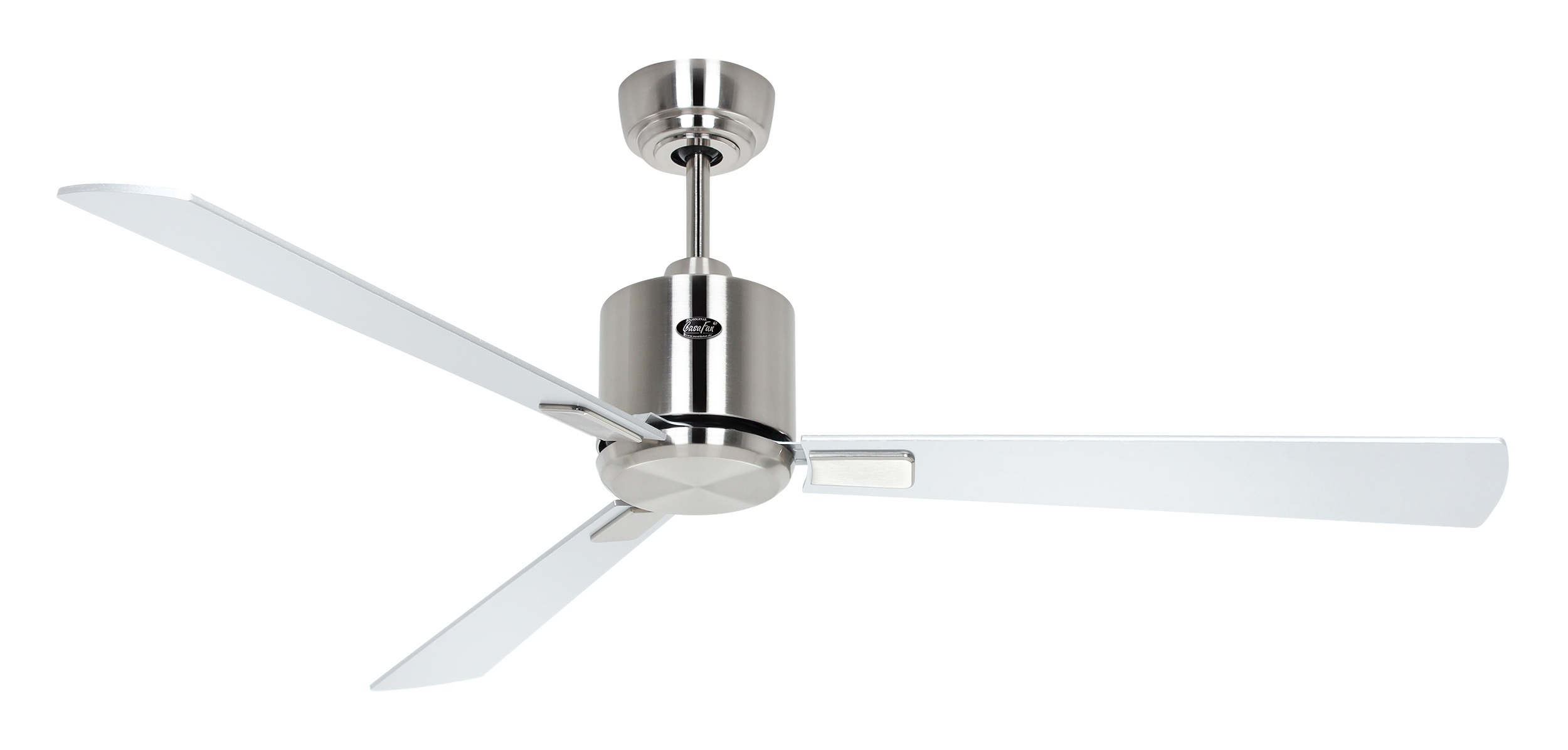 CasaFan Deckenventilator Eco Neo III 132 BN-WN/SI Chrom gebürstet - Wenge/silber WiFi/WLAN