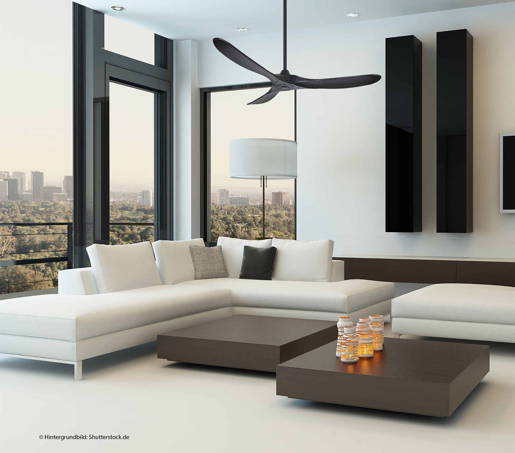 CasaFan Deckenventilator Eco Genuino 152 MS-MS Schwarz Ambiente