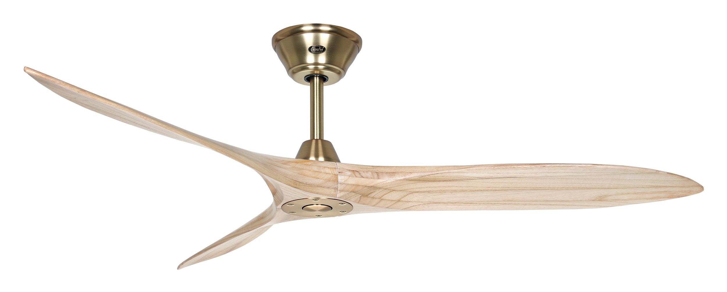 CasaFan Deckenventilator Eco Airscrew 152 MG-NT Messing gebürstet - Holz natur