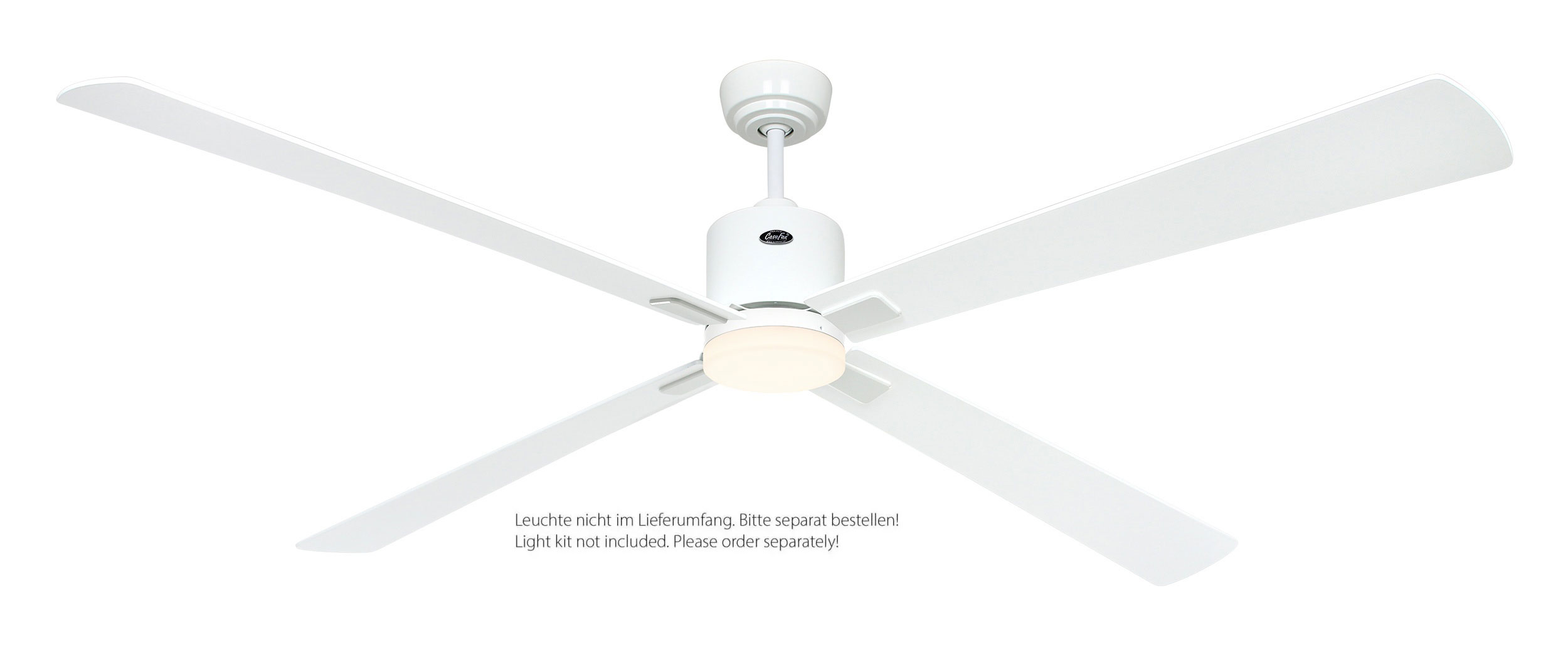 CasaFan Deckenventilator Eco Neo III 180 WE-WE/LG weiß - weiß/lichtgrau Wifi/WLAN optionale Leuchte EN5z