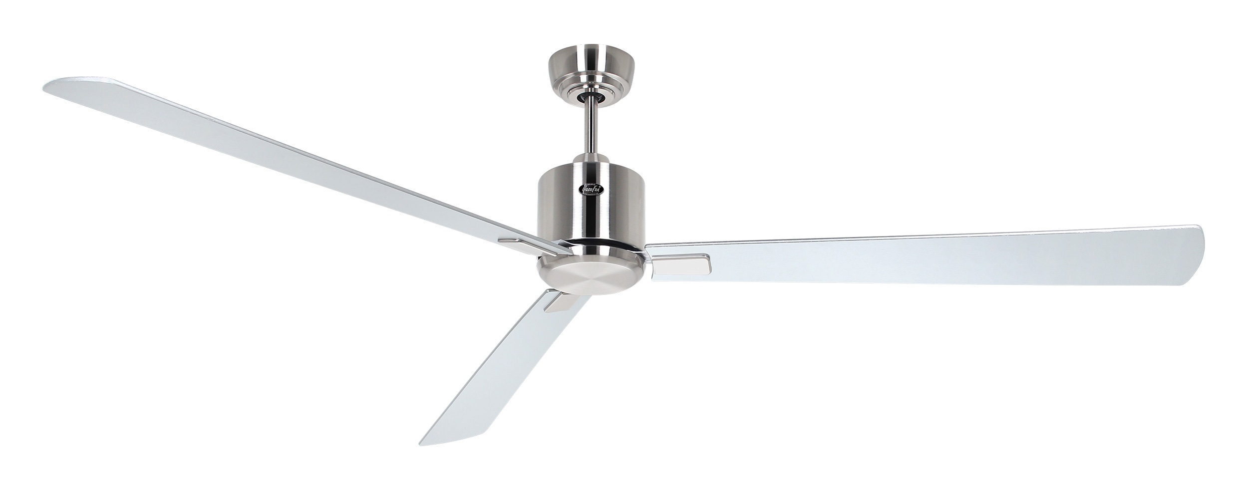 CasaFan Deckenventilator Eco Neo III 180 BN-WN/SI Chrom gebürstet - Wenge/silber Wifi/WLAN