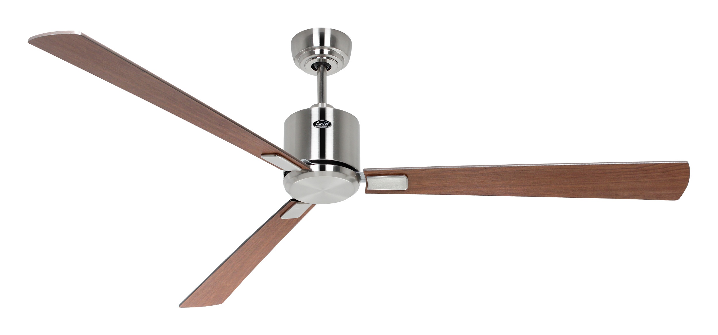 CasaFan Deckenventilator Eco Neo III 152 BN-NB/KI Chrom gebürstet - Nussbaum/Kirsche Wifi/WLAN