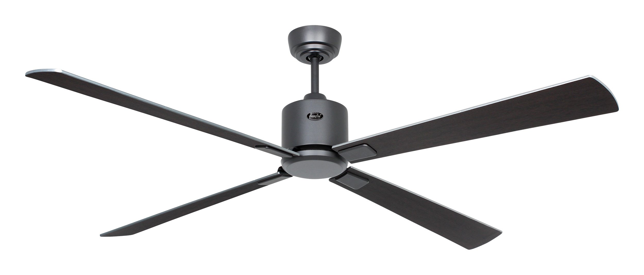 CasaFan Deckenventilator Eco Neo III 152 BG-WN/SI basaltgrau - Wenge/silber Wifi/WLAN