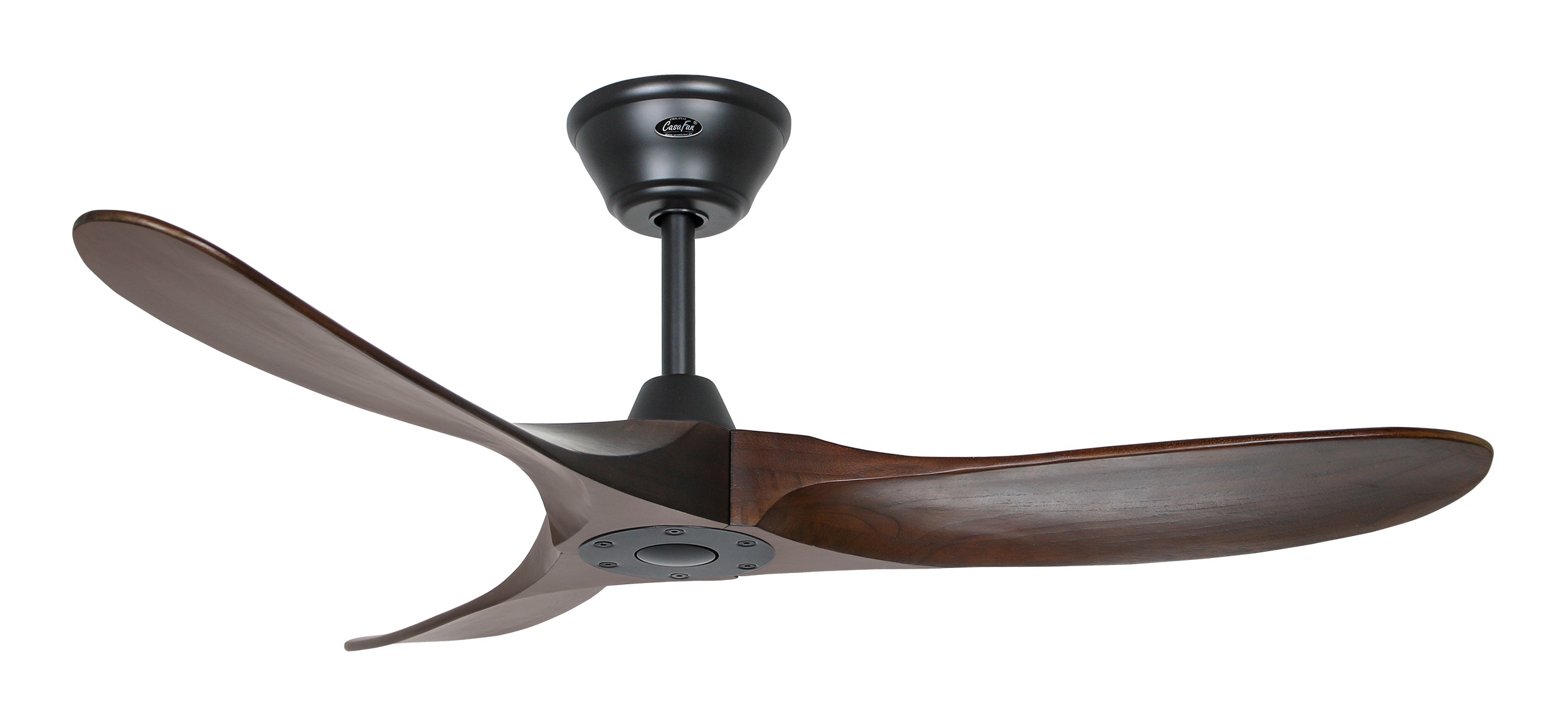 CasaFan Deckenventilator Eco Genuino 122 MS-NB Schwarz - Nussbaum