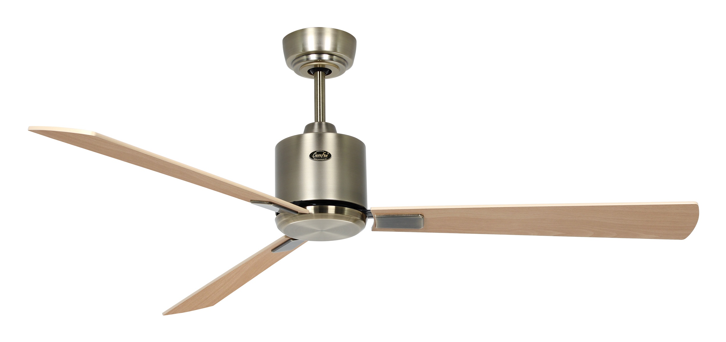 CasaFan Deckenventilator Eco Neo III 132 MA-AH/BU Messing antik - Ahorn/Buche WiFi/WLAN