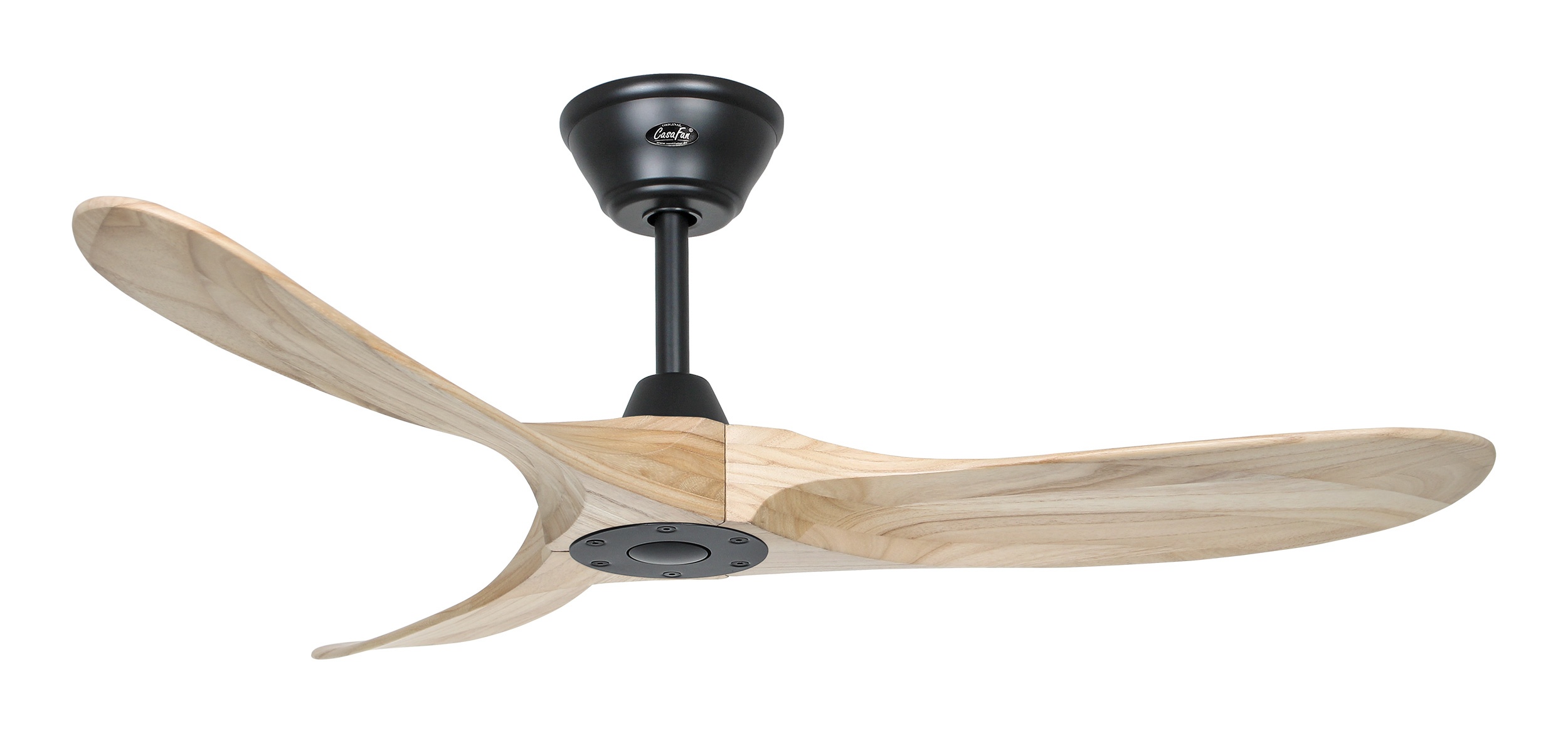 CasaFan Deckenventilator Eco Genuino 122 MS-NT Schwarz - Holz natur