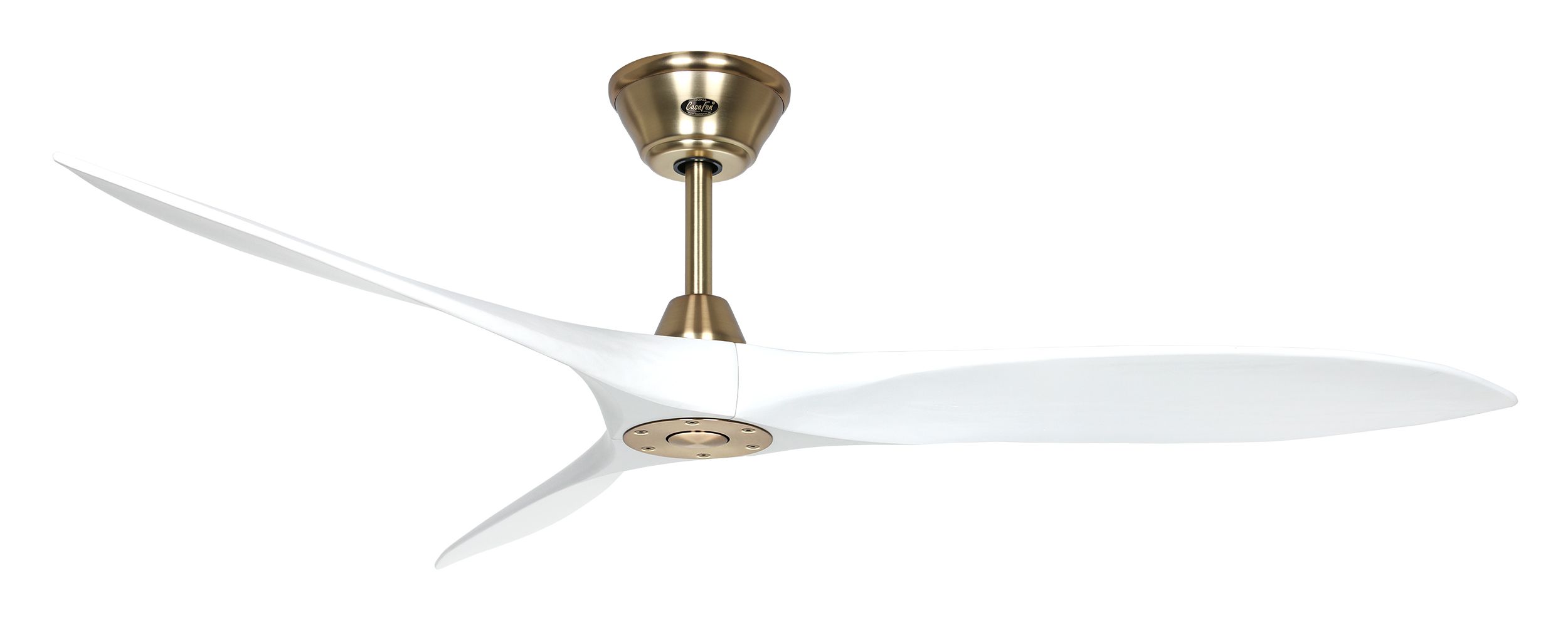 CasaFan Deckenventilator Eco Airscrew 152 MG-MW Messing gebürstet - matt weiß