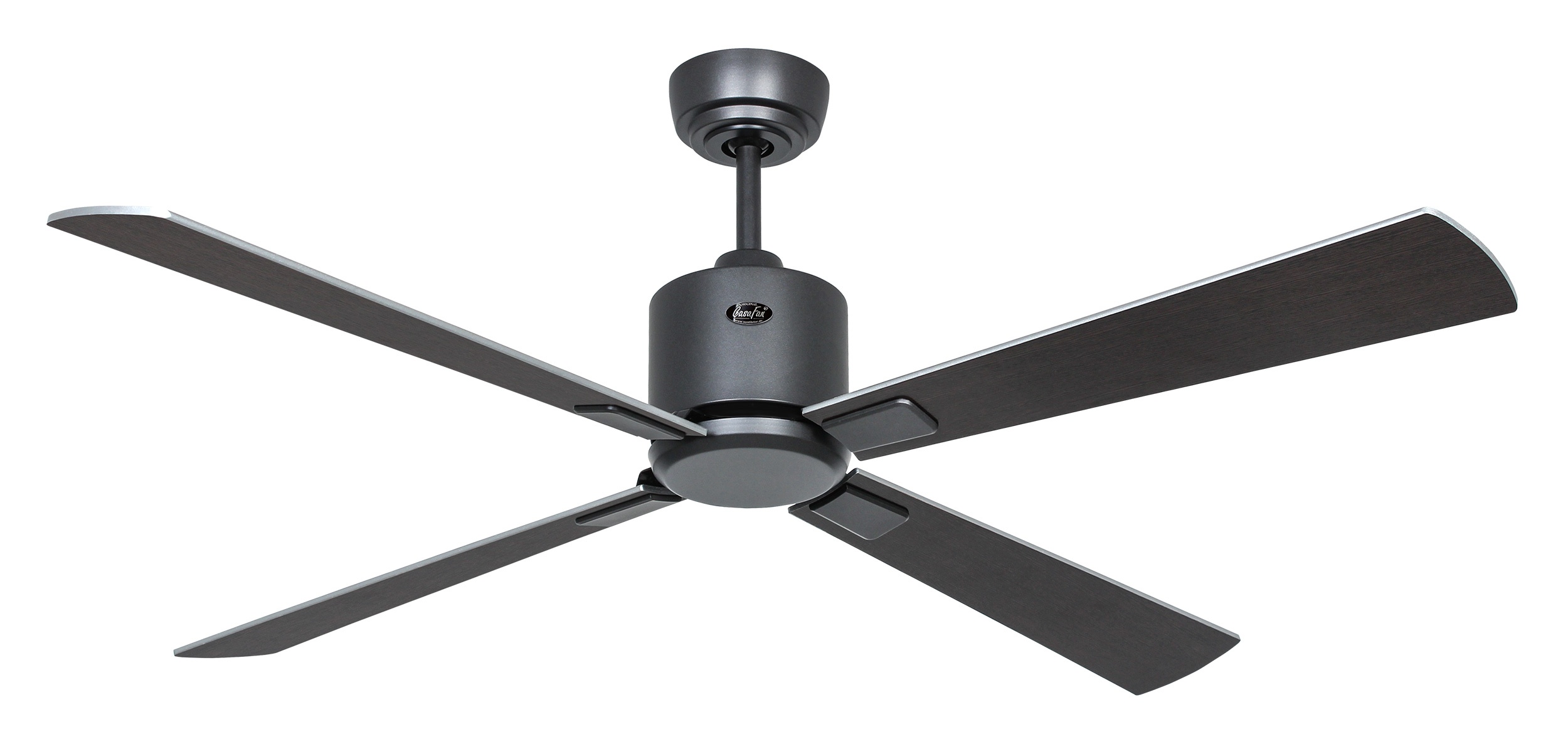 CasaFan Deckenventilator Eco Neo III 132 BG-WN/SI basaltgrau Wenge/silber WiFi/WLAN